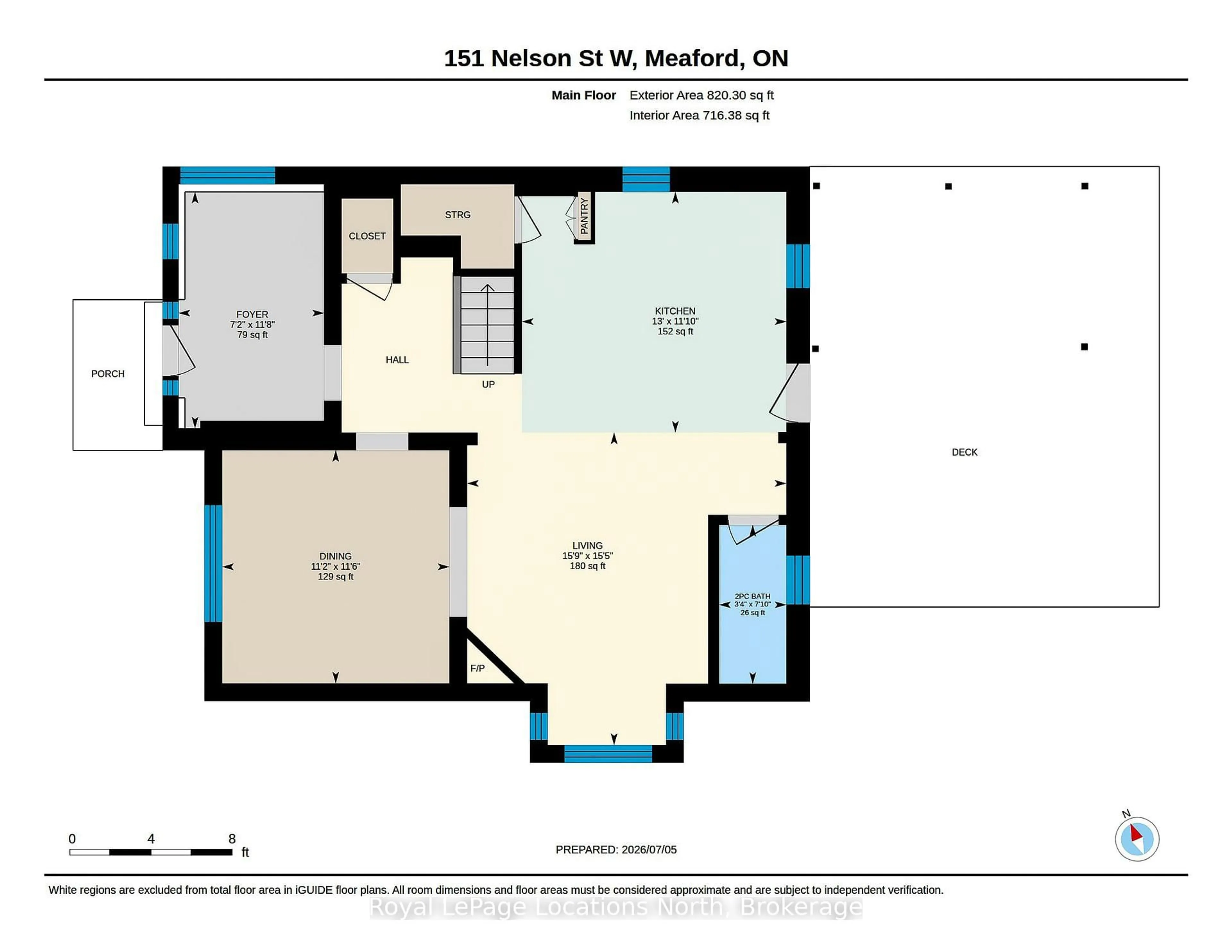 Floor plan for 151 Nelson St, Meaford Ontario N4L 1G3