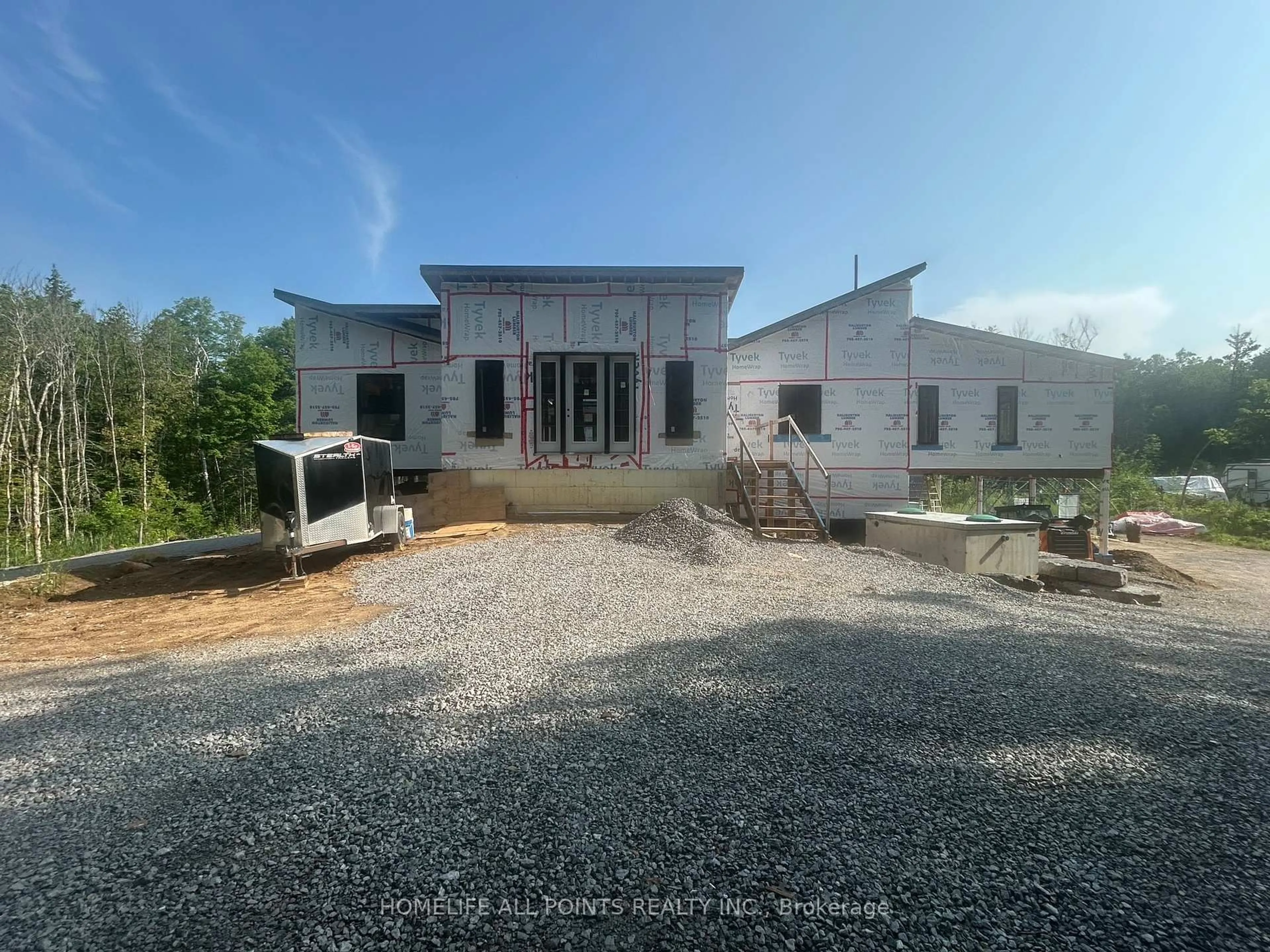 A pic from outside/outdoor area/front of a property/back of a property/a pic from drone, building for 1416 Fortesque Lake Rd, Highlands East Ontario K0M 1R0