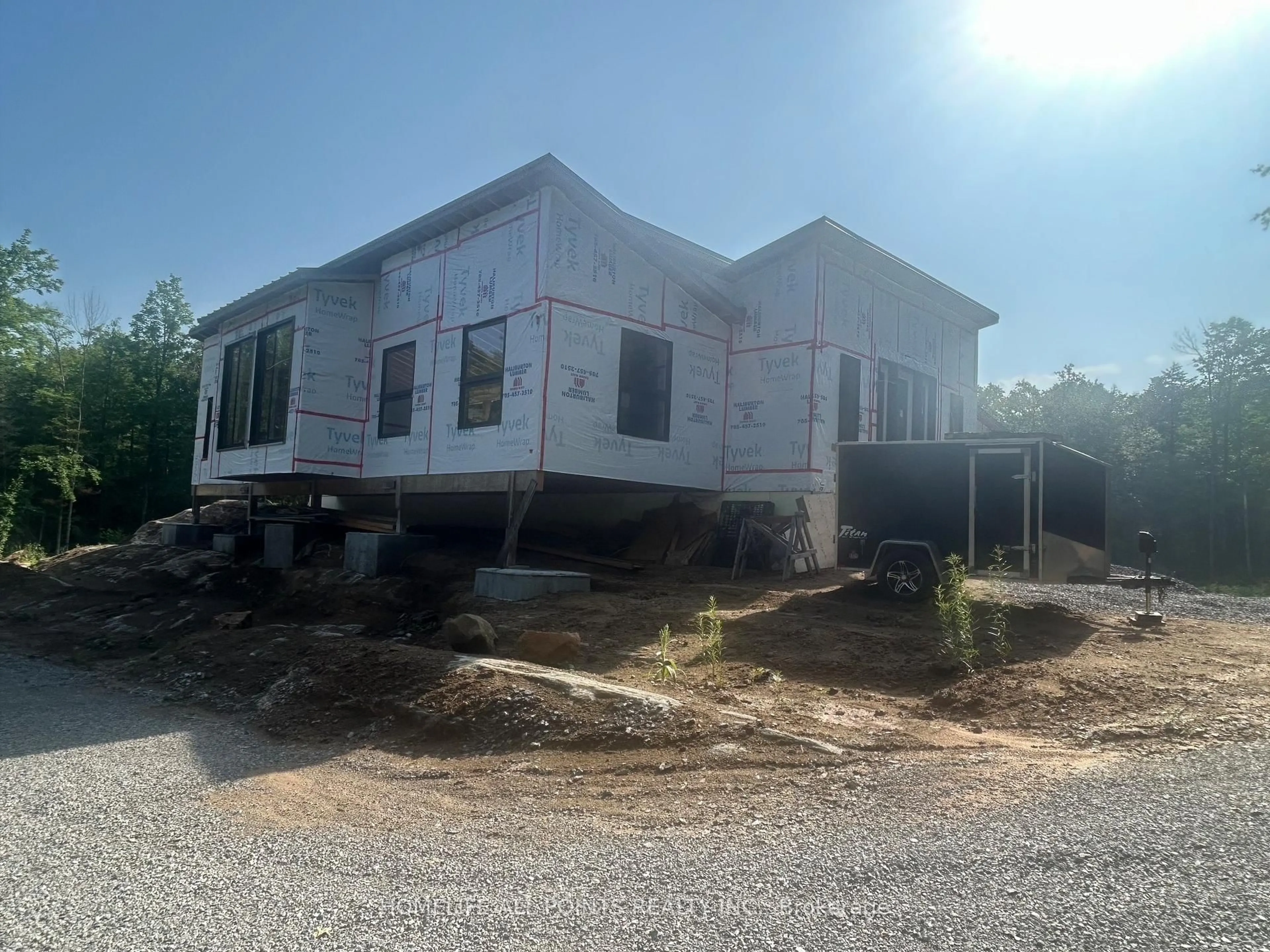 Home with vinyl exterior material, building for 1416 Fortesque Lake Rd, Highlands East Ontario K0M 1R0