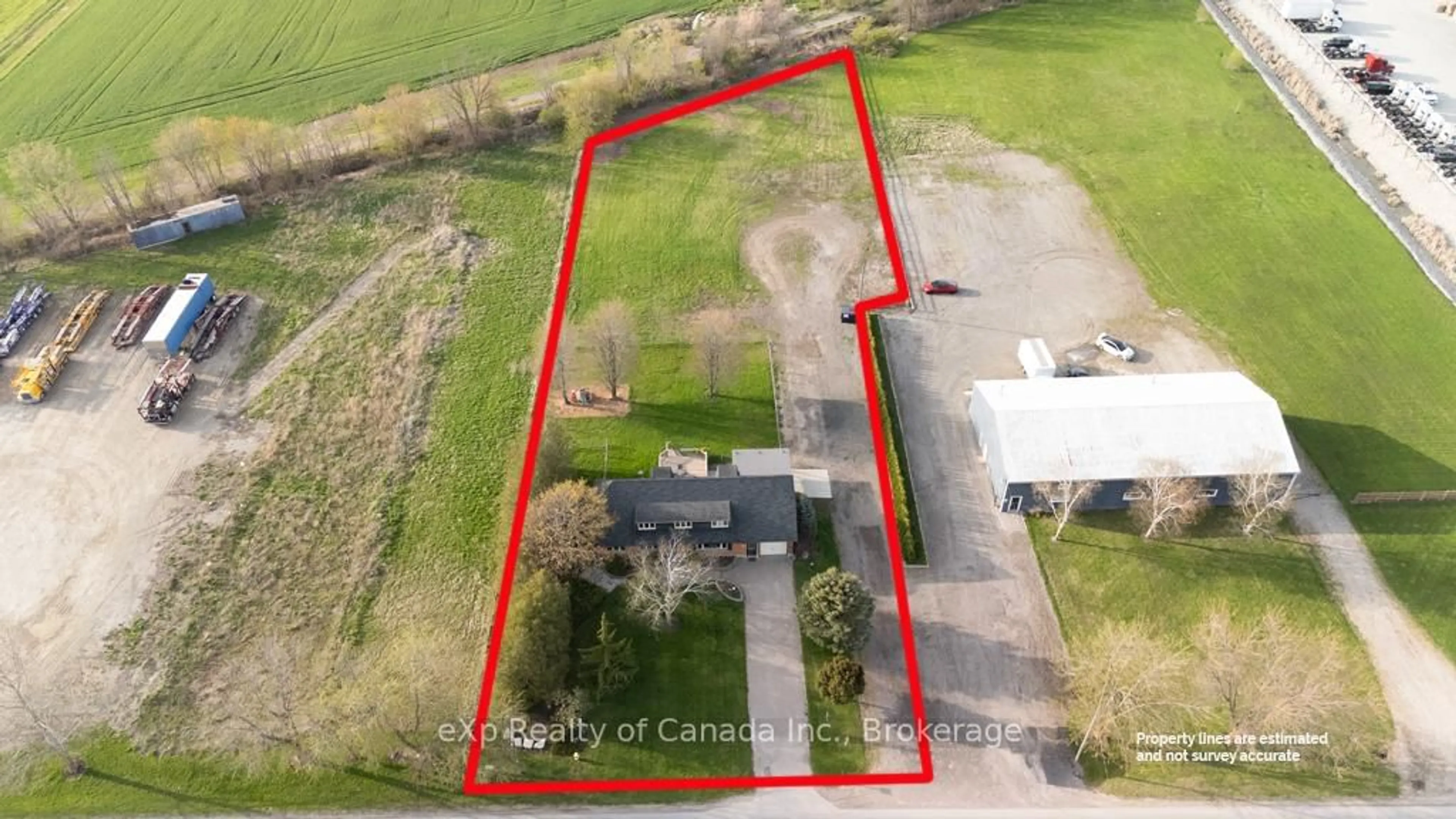 A pic from outside/outdoor area/front of a property/back of a property/a pic from drone, building for 285687 Airport Rd, Norwich Ontario N0J 1P0