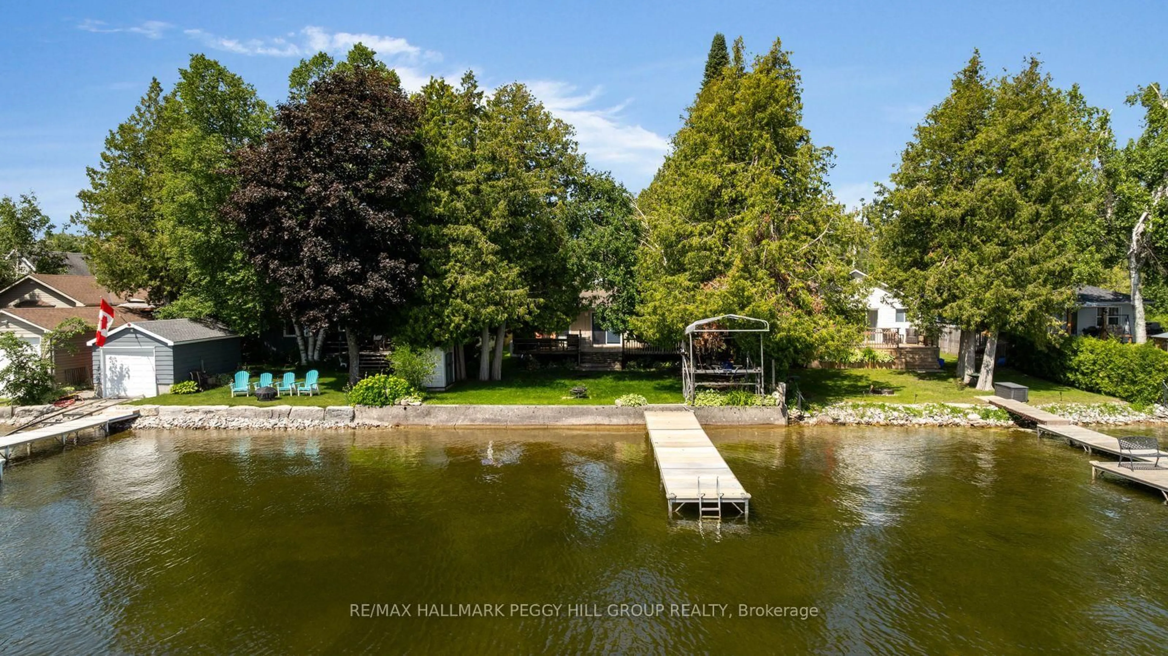 A pic from outside/outdoor area/front of a property/back of a property/a pic from drone, water/lake/river/ocean view for 139 Lakeview Cottage Rd, Kawartha Lakes Ontario K0M 2B0