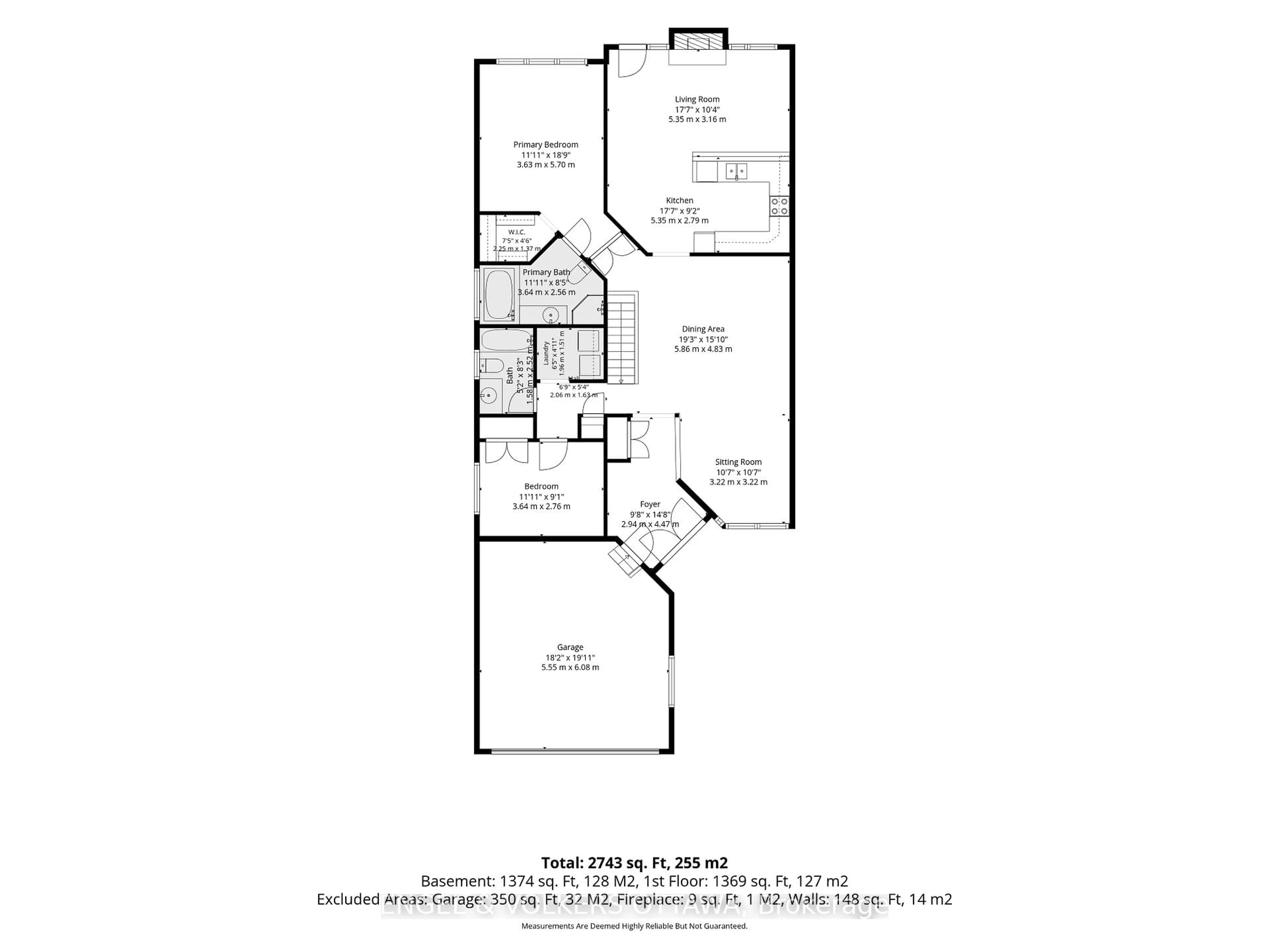 Floor plan for 10 Waterthrush Cres, Kanata Ontario K2M 2V2
