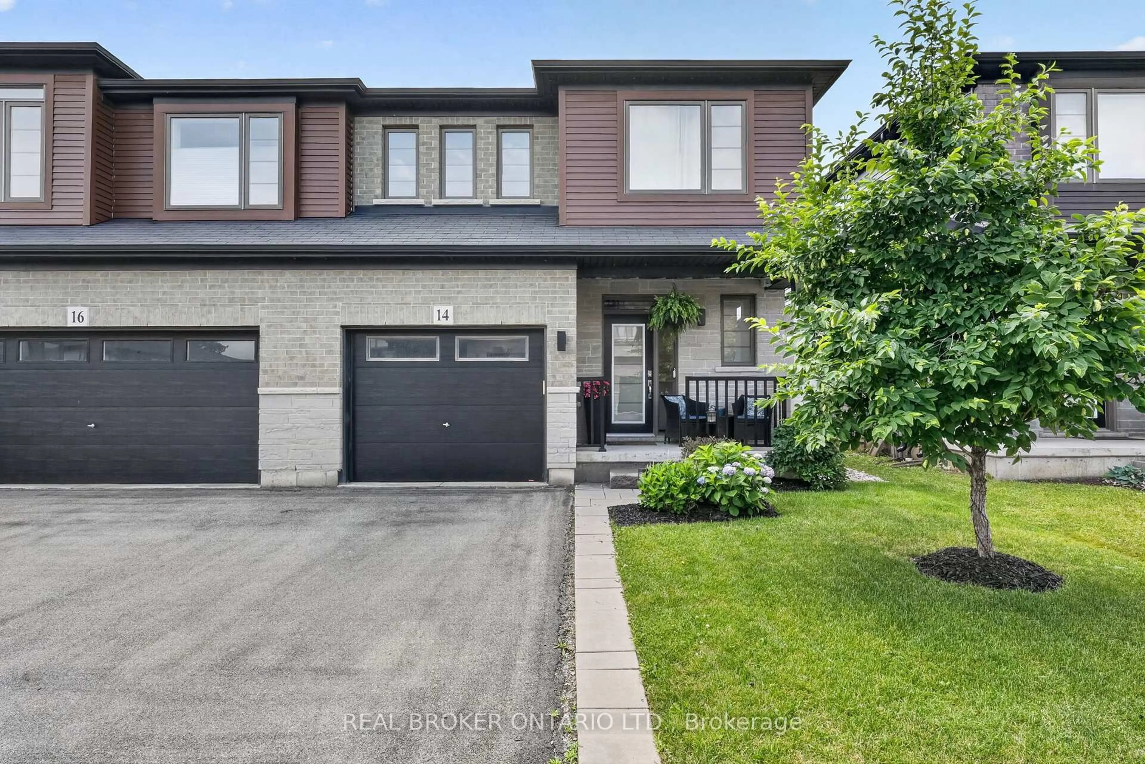 Home with brick exterior material, street for 14 Harley Lane, Hamilton Ontario L9G 0G5