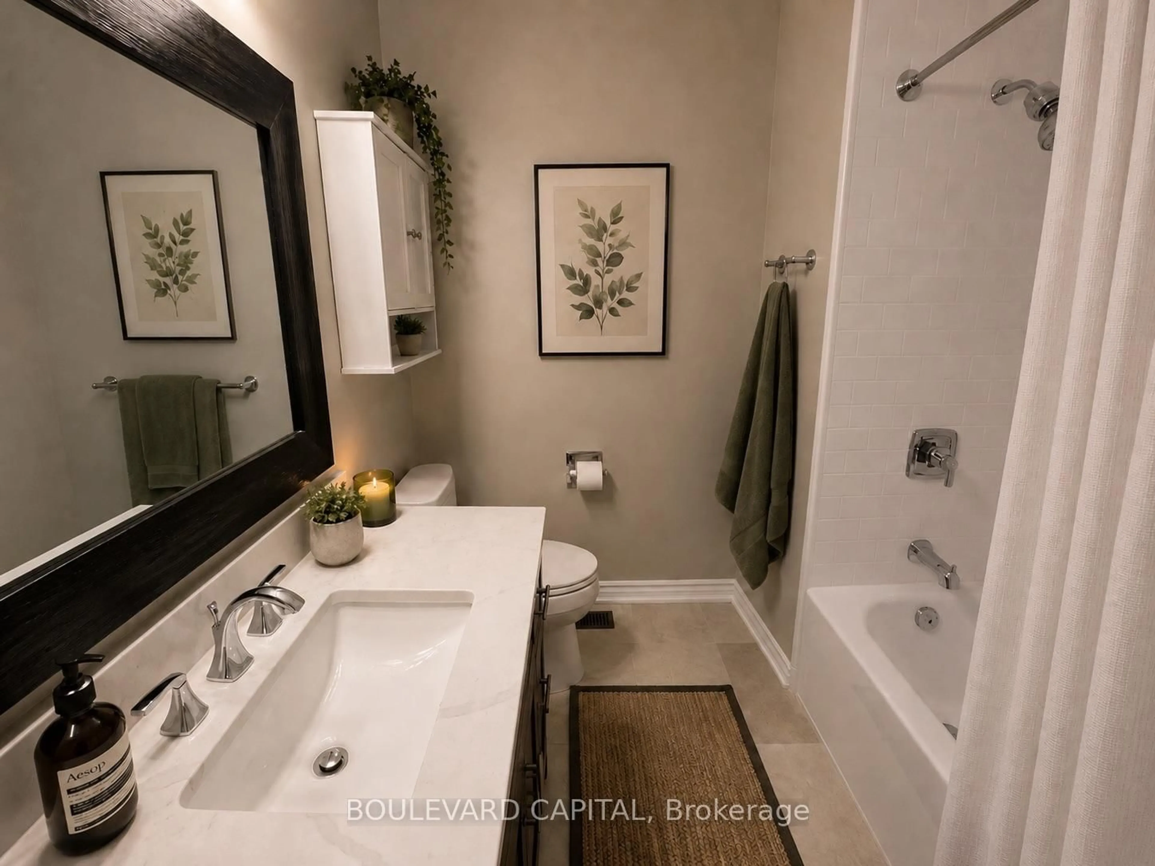 Contemporary bathroom, ceramic/tile floor for 241 Simon St, Shelburne Ontario L0N 1S4