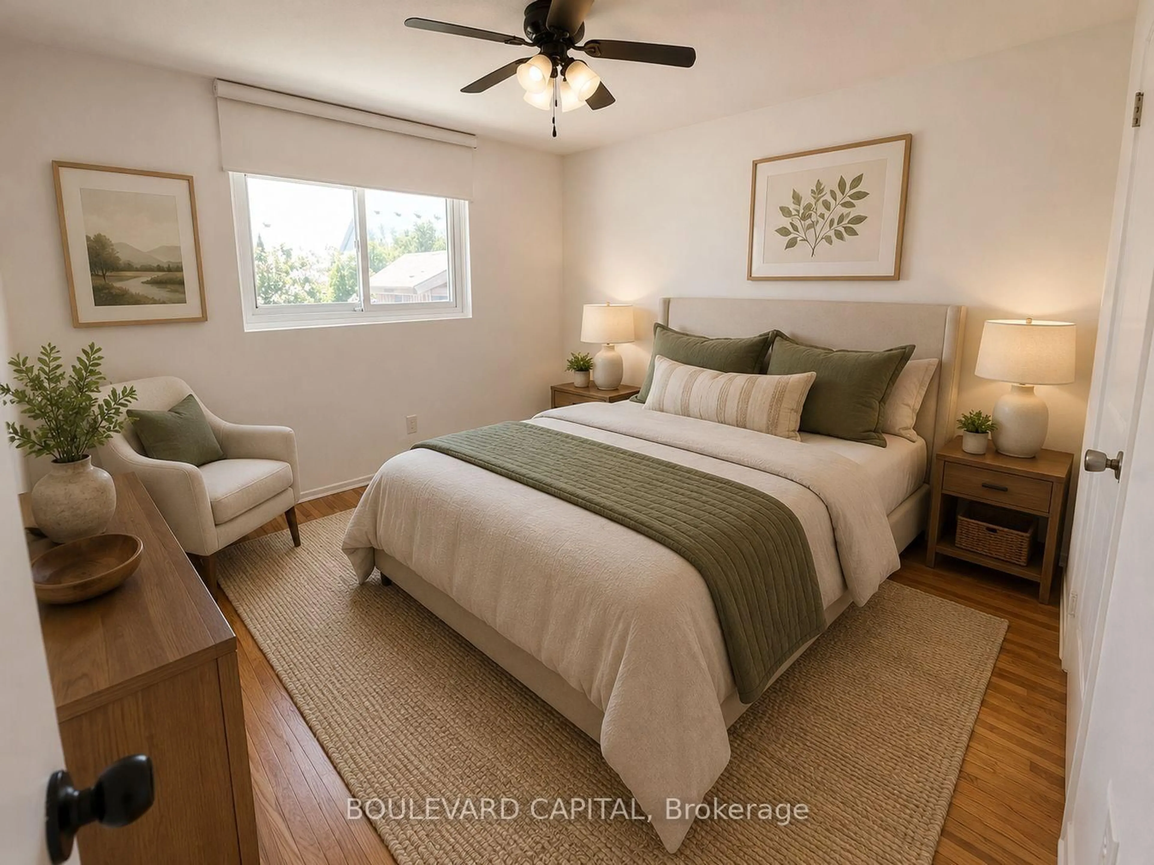 Bedroom with bed, unknown for 241 Simon St, Shelburne Ontario L0N 1S4