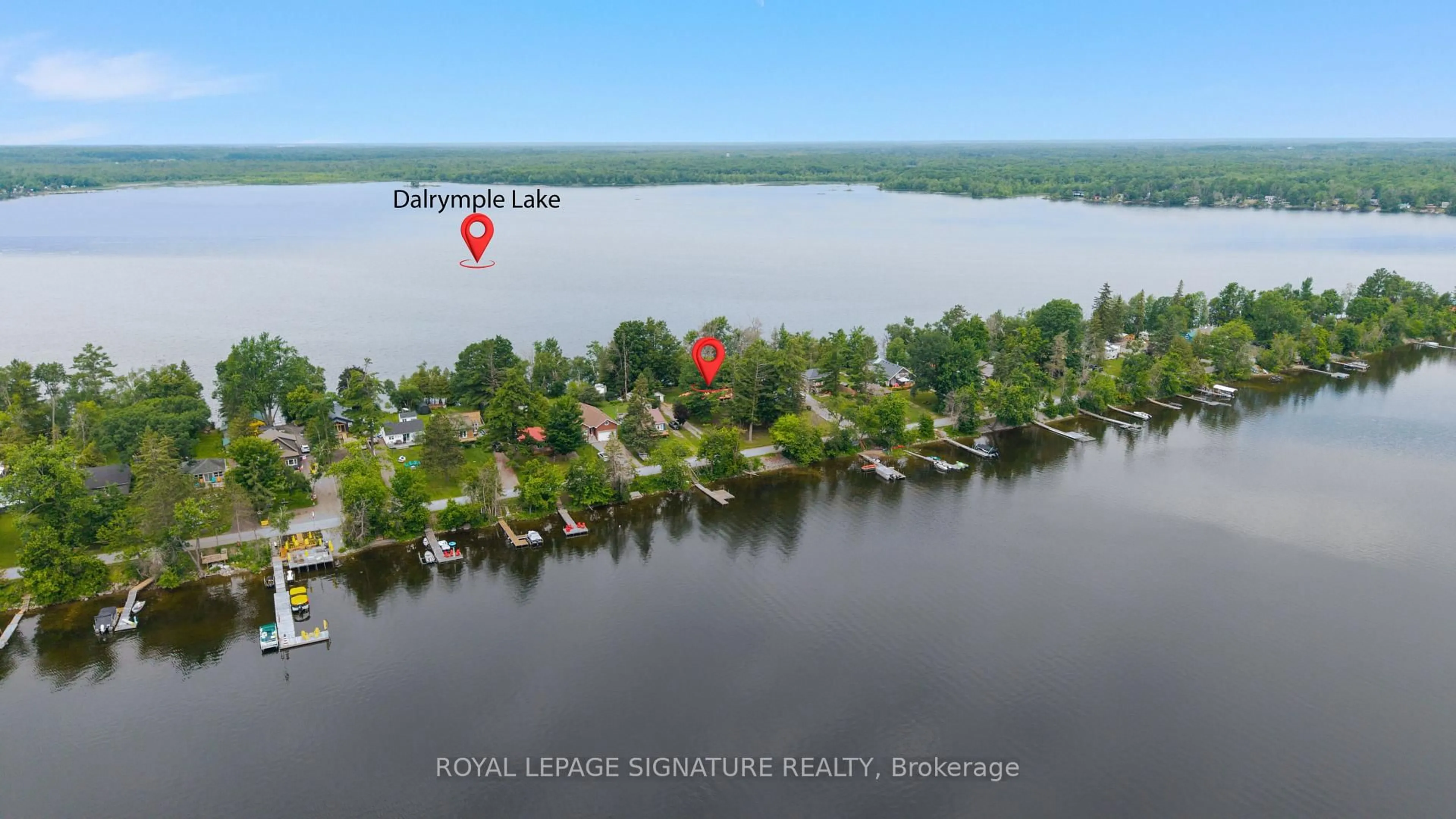 A pic from outside/outdoor area/front of a property/back of a property/a pic from drone, water/lake/river/ocean view for 321 Avery Point Rd, Kawartha Lakes Ontario L0K 1W0