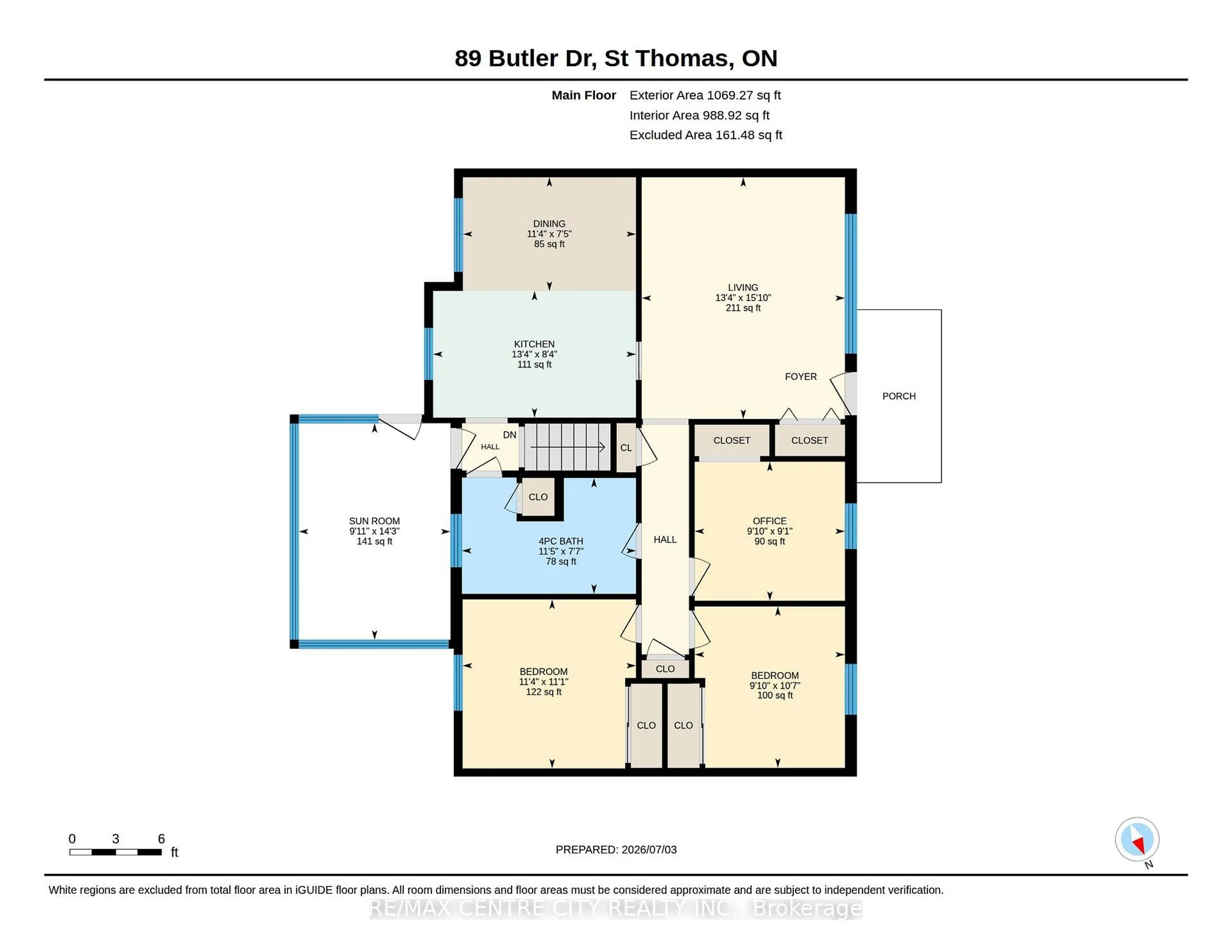 Floor plan for 89 Butler Dr, St. Thomas Ontario N5R 4Y9