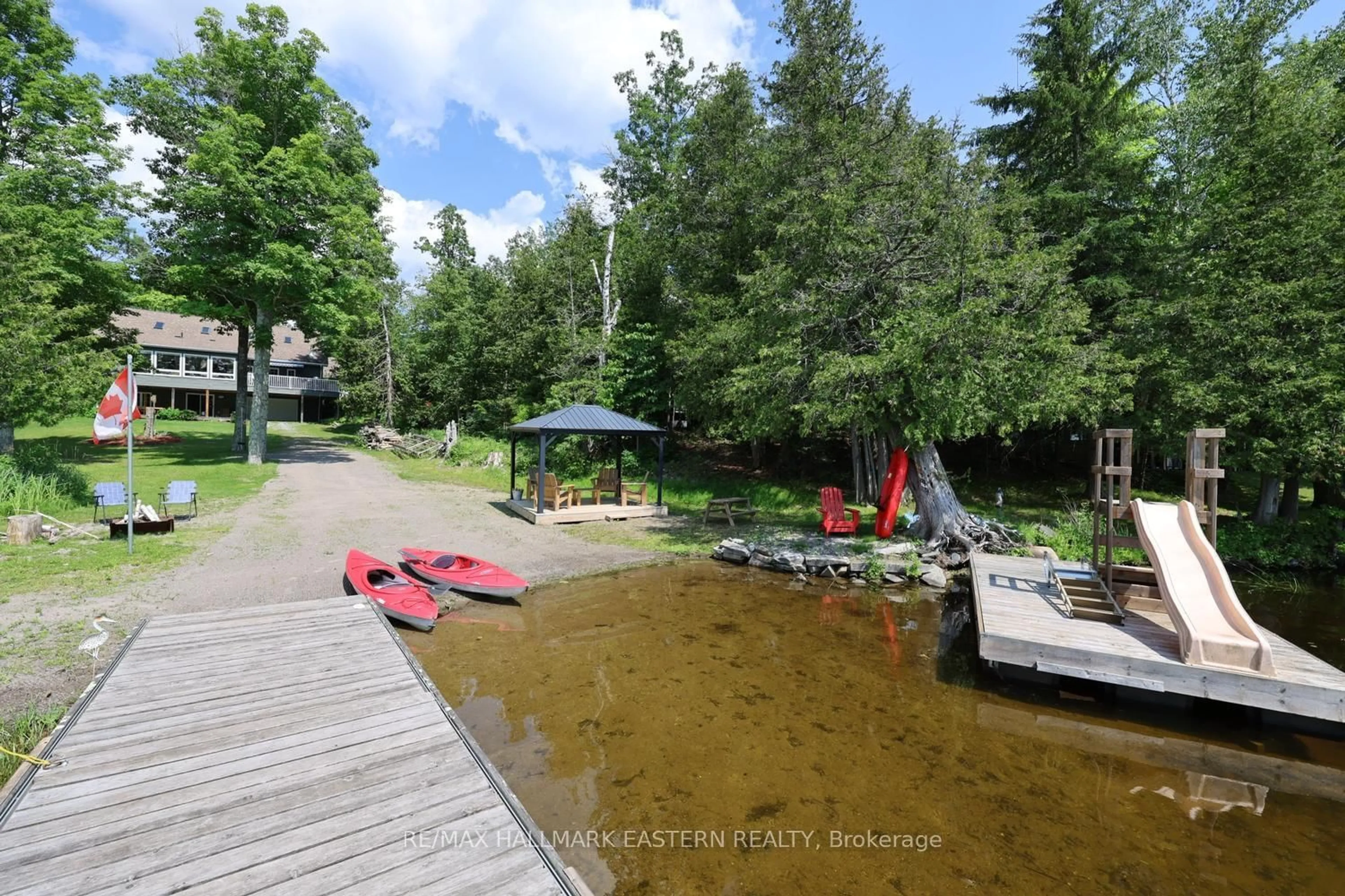 Patio, water/lake/river/ocean view for 28 Fire Route 17, Havelock-Belmont-Methuen Ontario K0L 1Z0