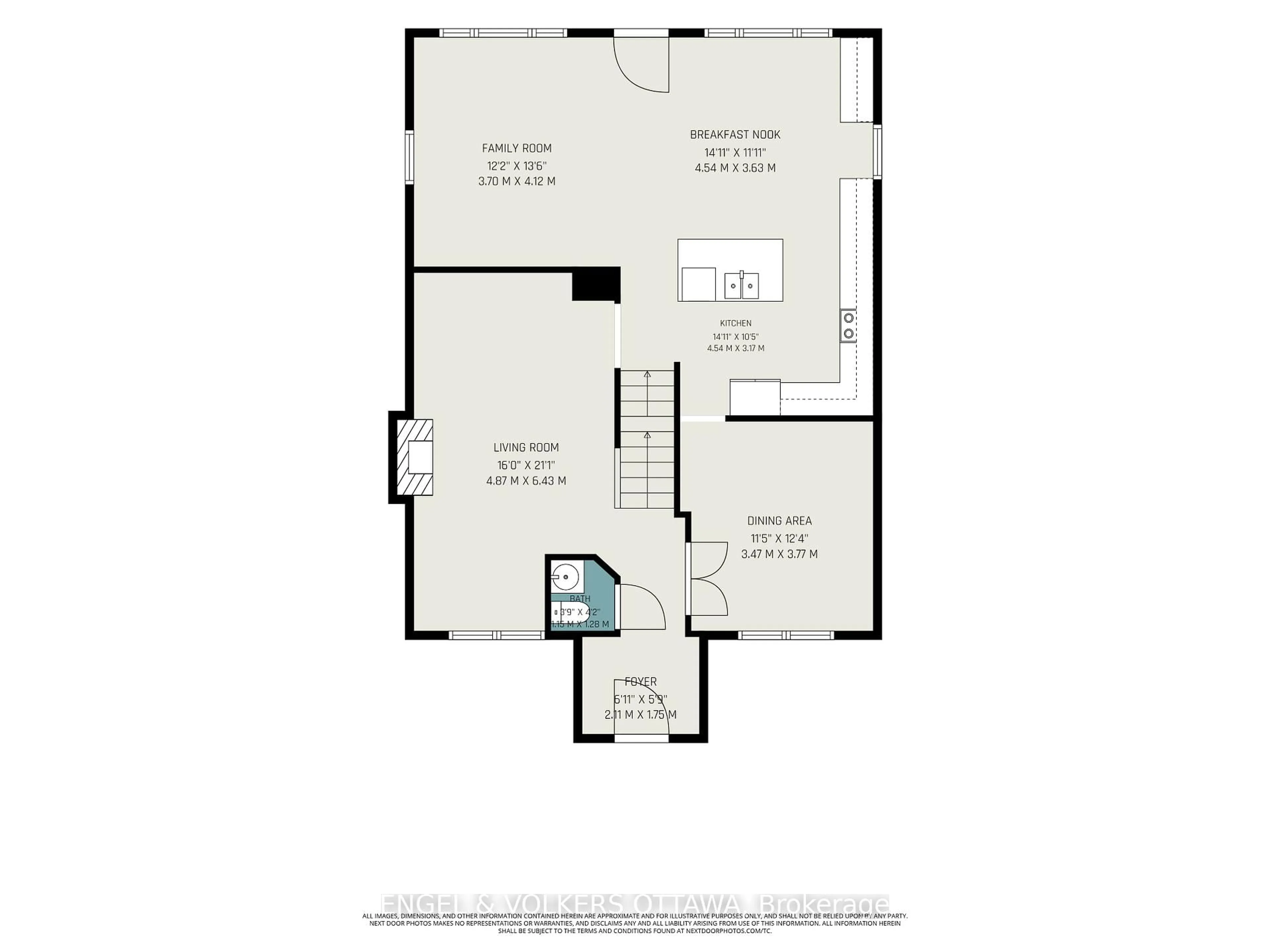 Floor plan for 101 Ivy Cres, Ottawa Ontario K1M 1Y1