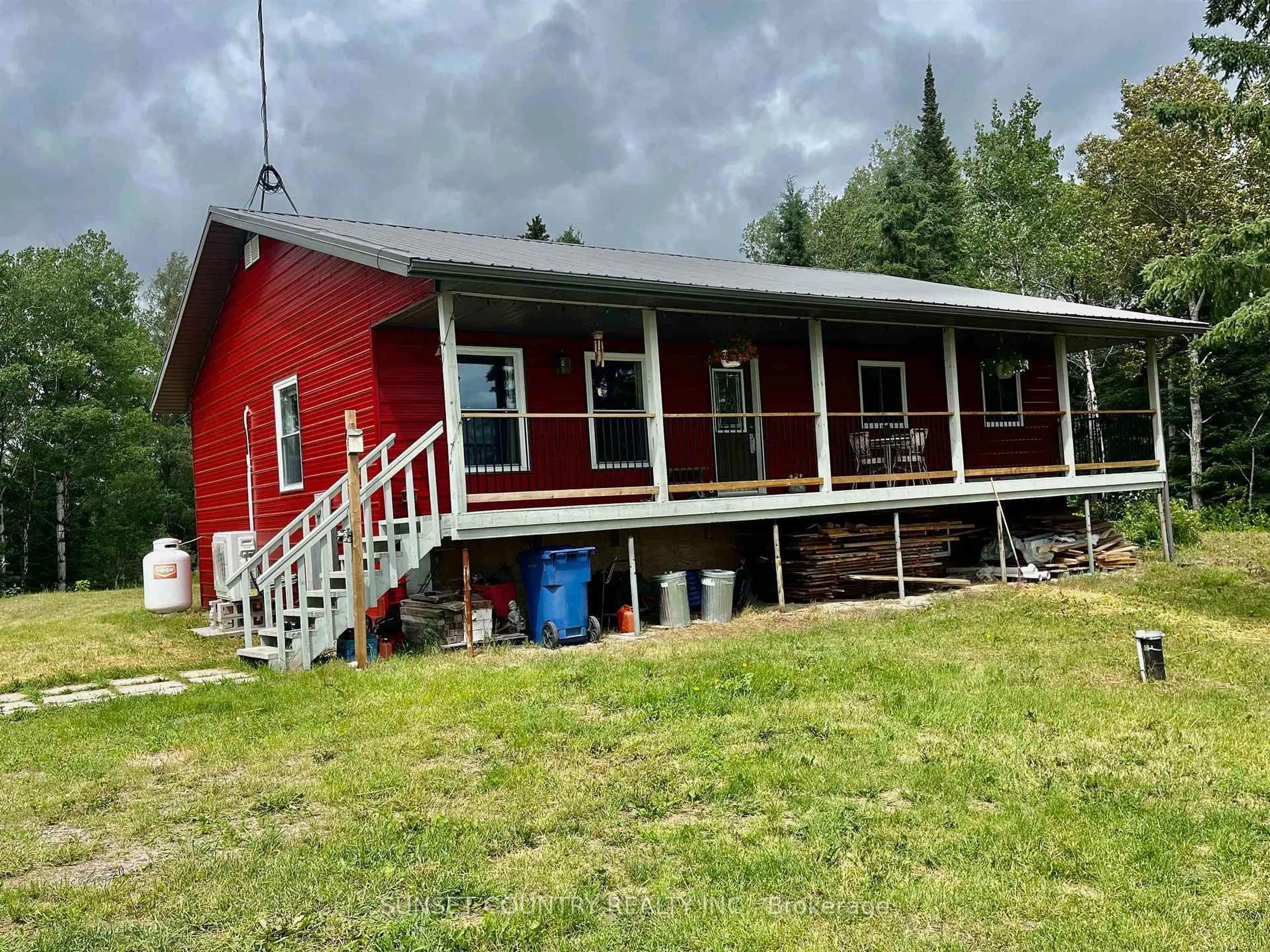 A pic from outside/outdoor area/front of a property/back of a property/a pic from drone, building for 101 Adams Rd, Kenora Remote Area Ontario P0V 2J0