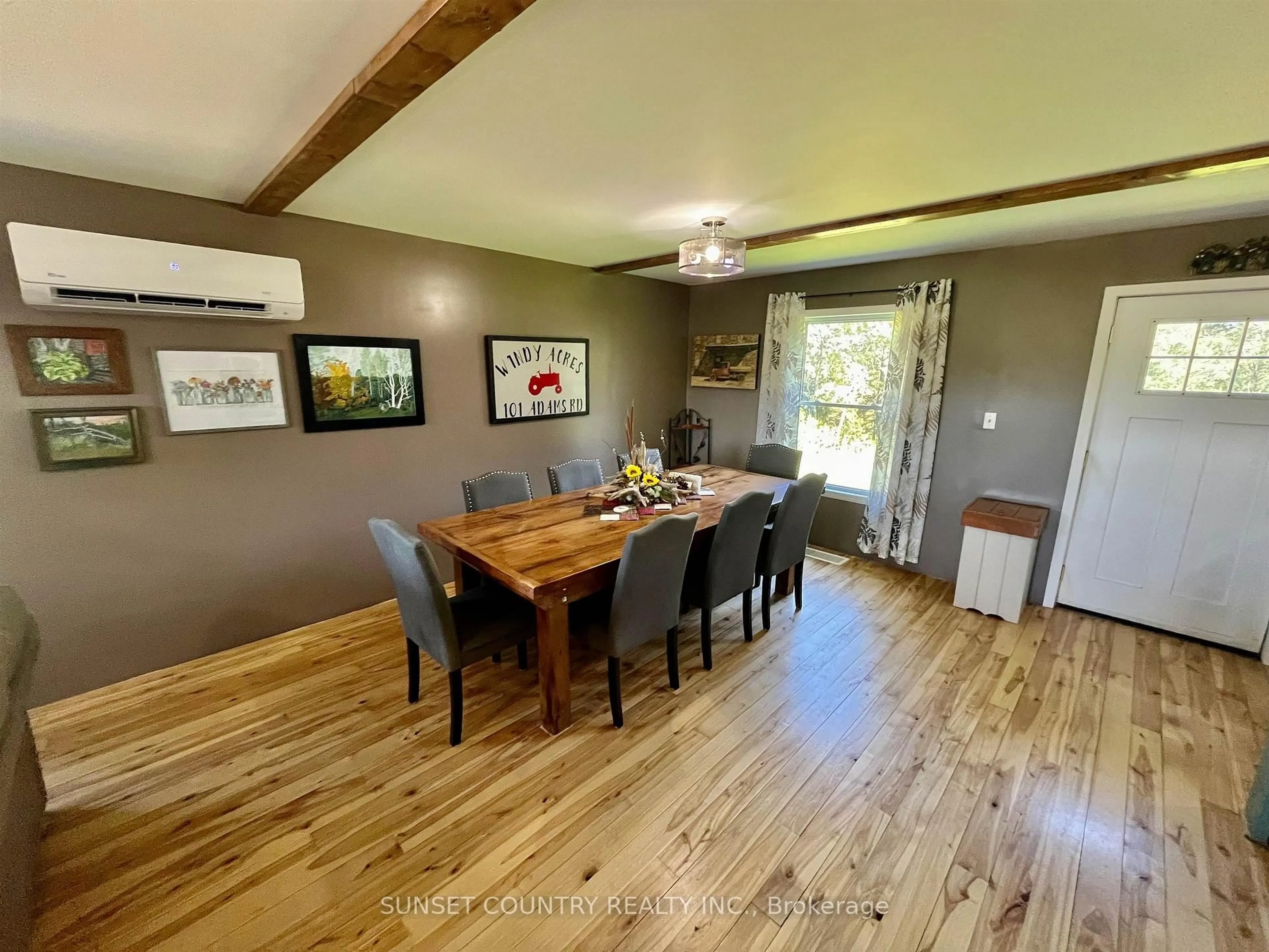 Dining room, wood/laminate floor for 101 Adams Rd, Kenora Remote Area Ontario P0V 2J0