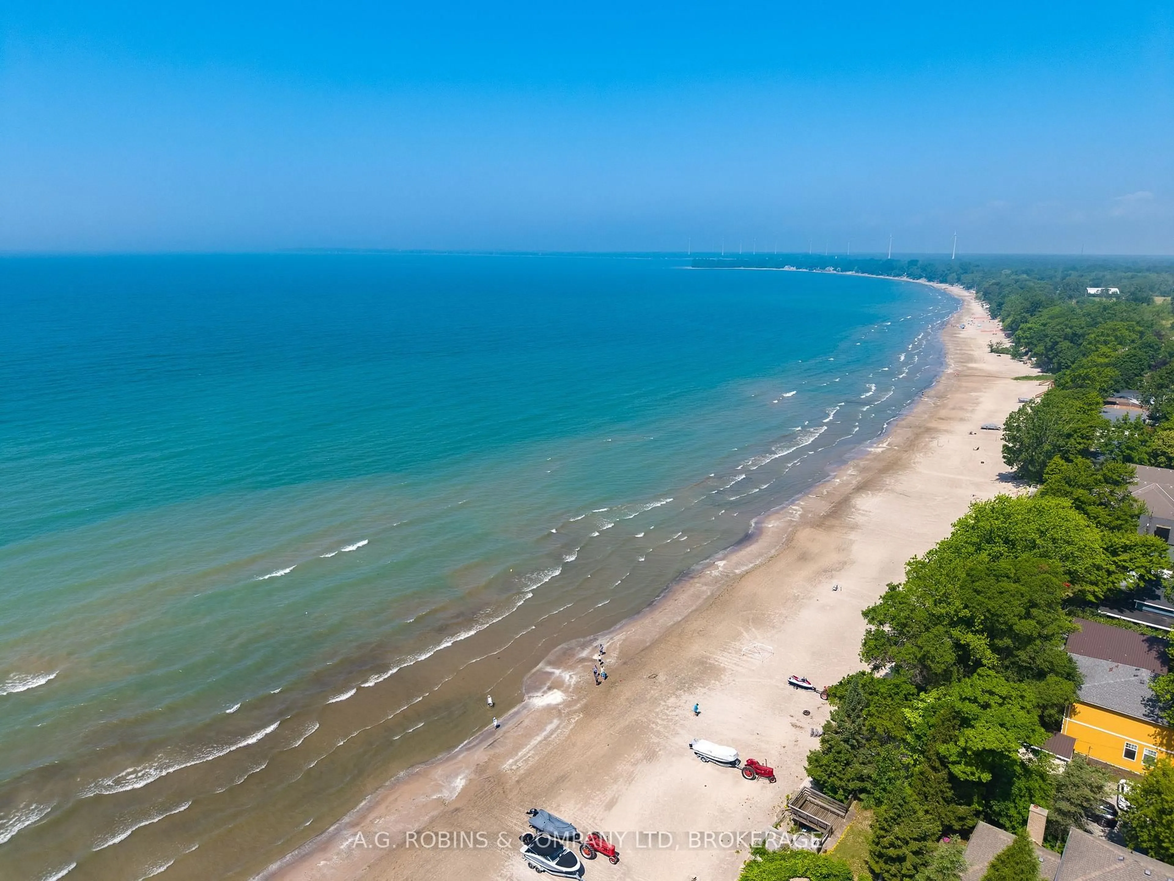 A pic from outside/outdoor area/front of a property/back of a property/a pic from drone, water/lake/river/ocean view for 12312 LAKESHORE Rd, Wainfleet Ontario L0S 1V0