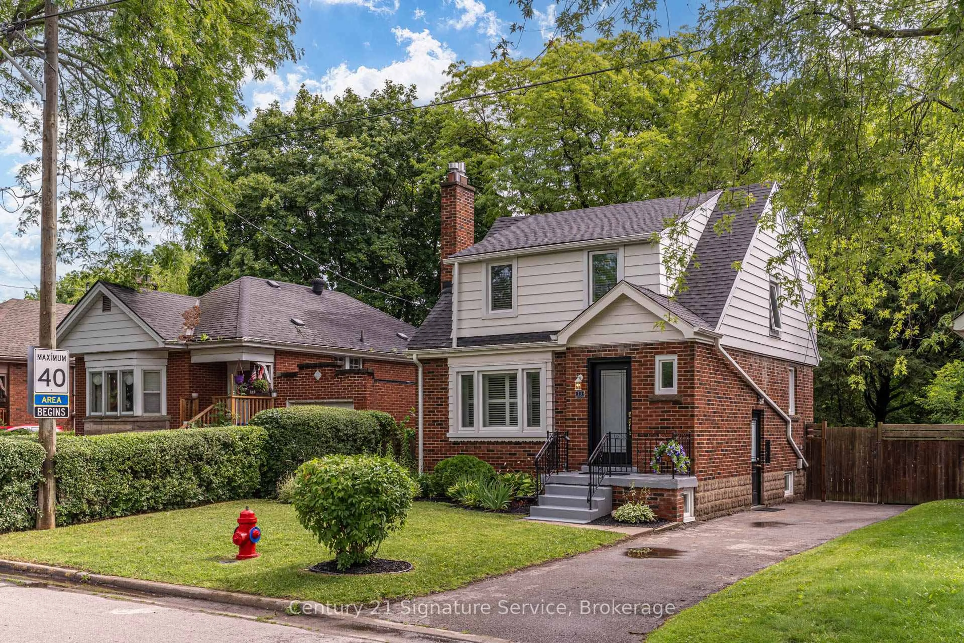 Home with brick exterior material, street for 13 Allan Ave, Hamilton Ontario L9H 4N7