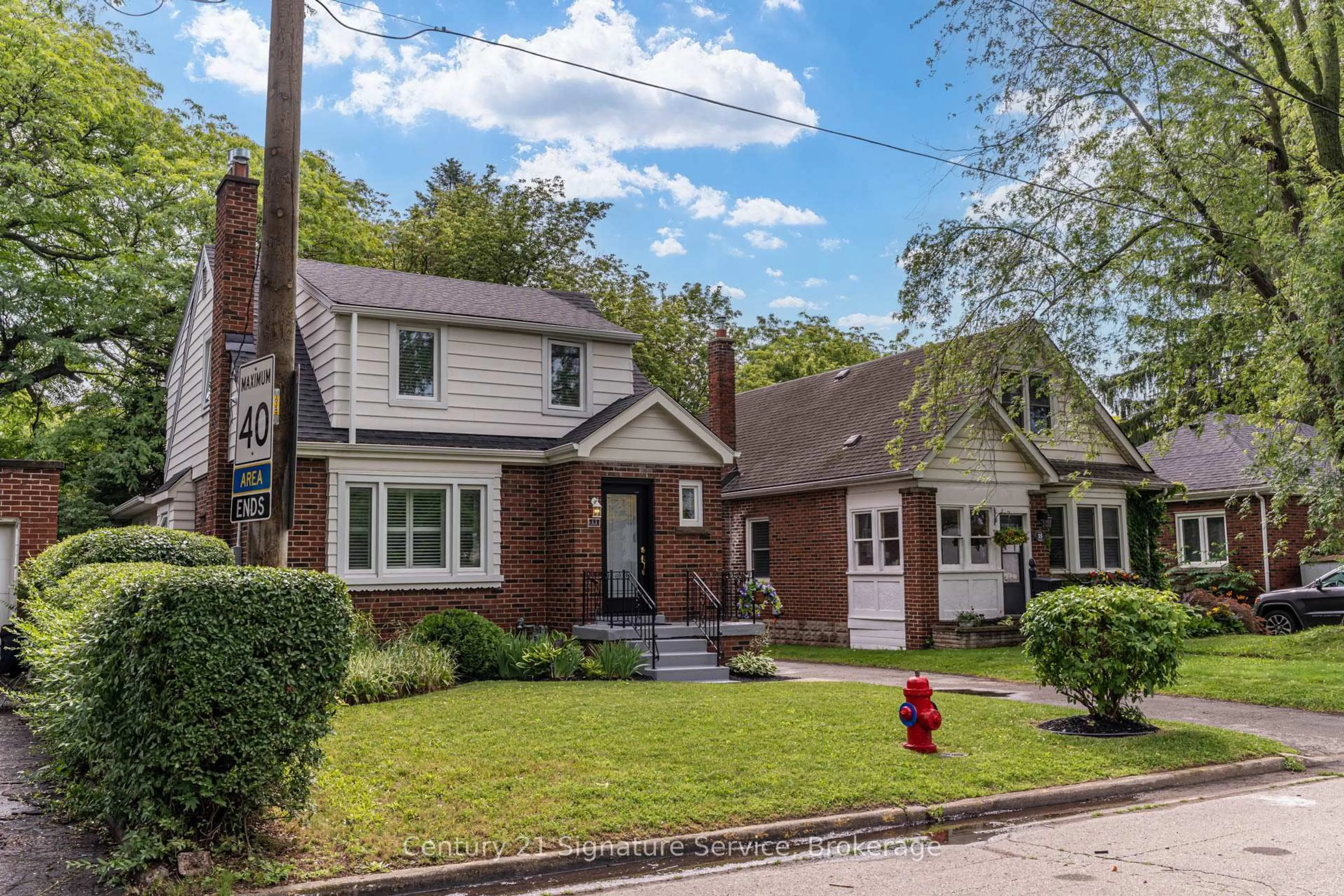 Home with brick exterior material, street for 13 Allan Ave, Hamilton Ontario L9H 4N7