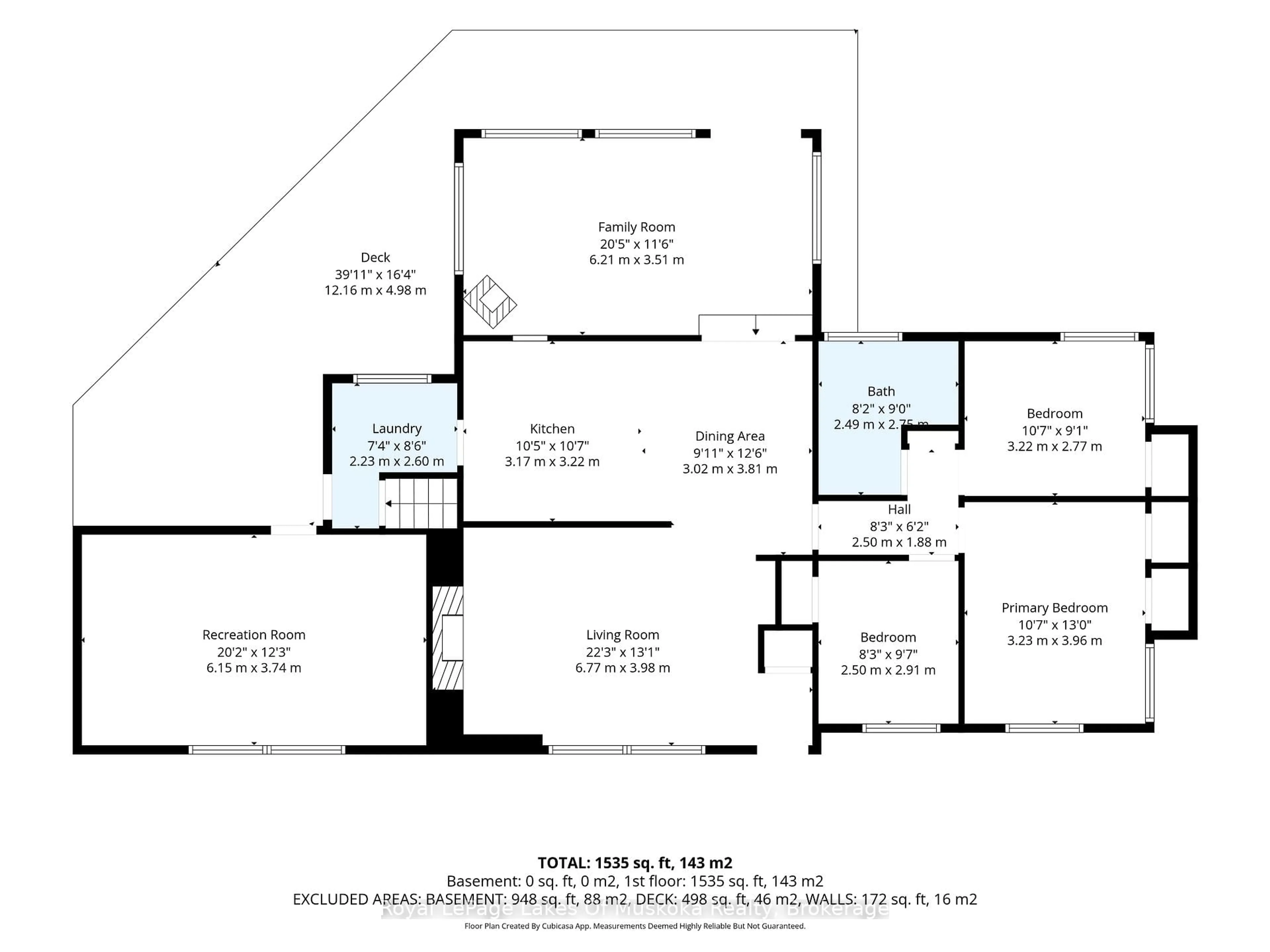 Floor plan for 130 Robinson Ave, Gravenhurst Ontario P1P 1R5