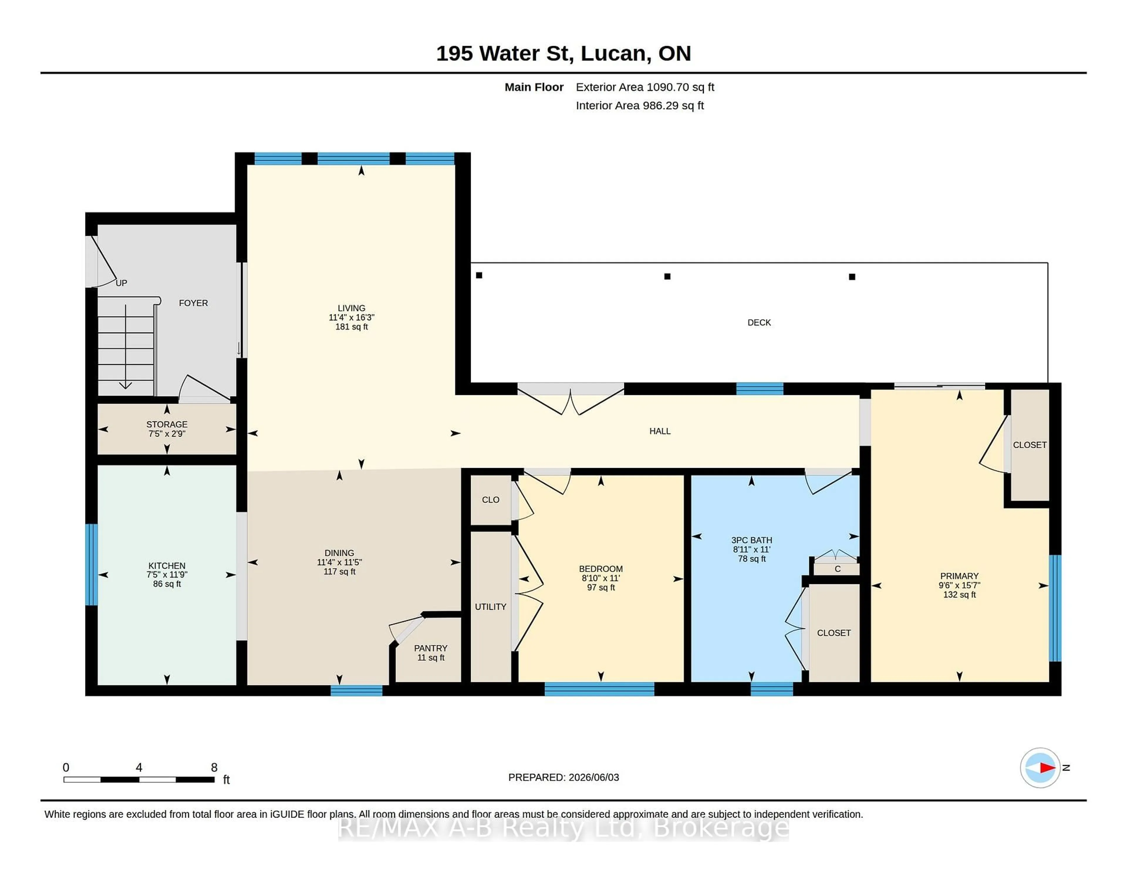 Floor plan for 195 Water St, Lucan Biddulph Ontario N0M 2J0