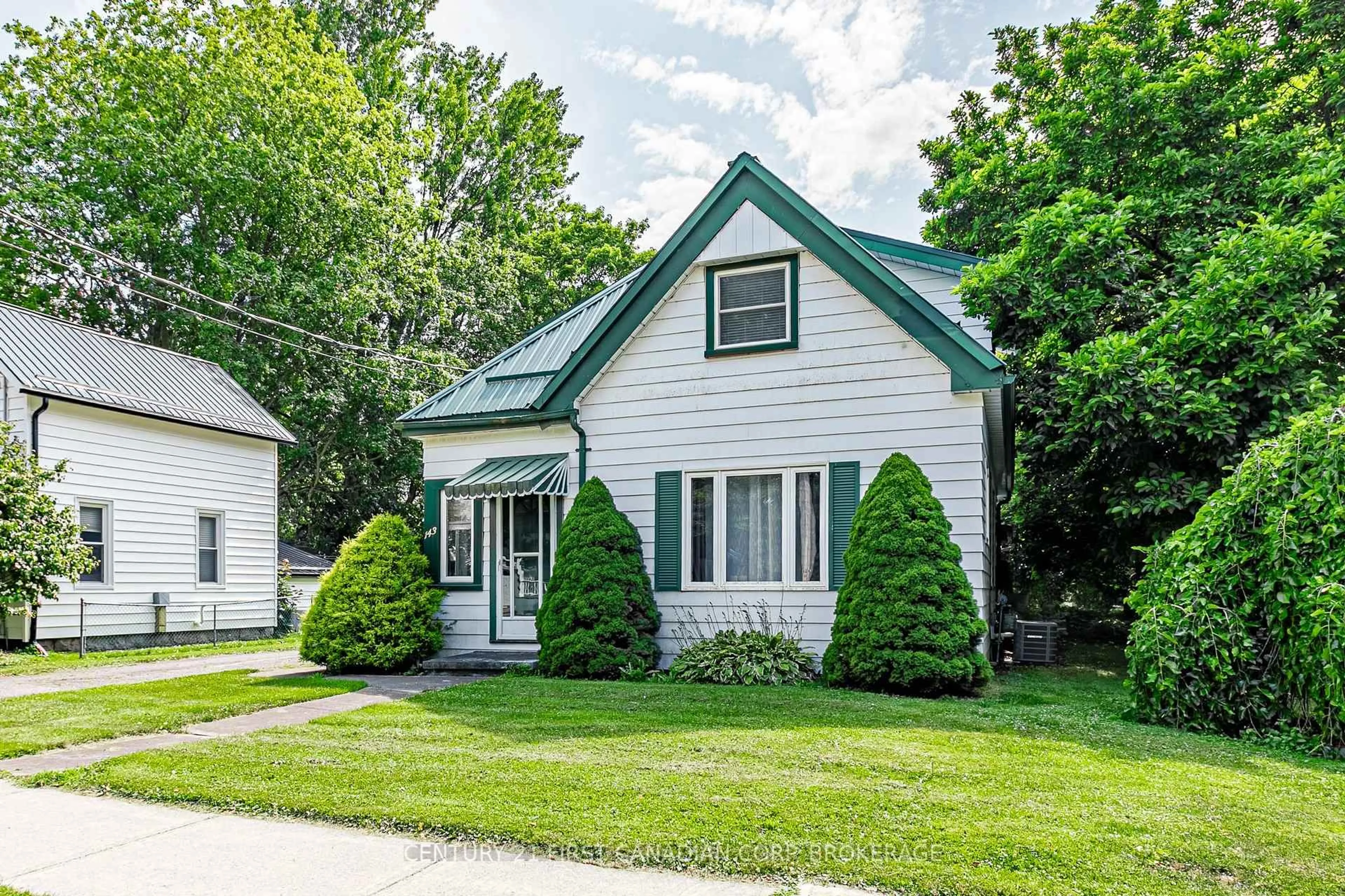Home with vinyl exterior material, street for 143 George St, Zorra Ontario N0M 2M0