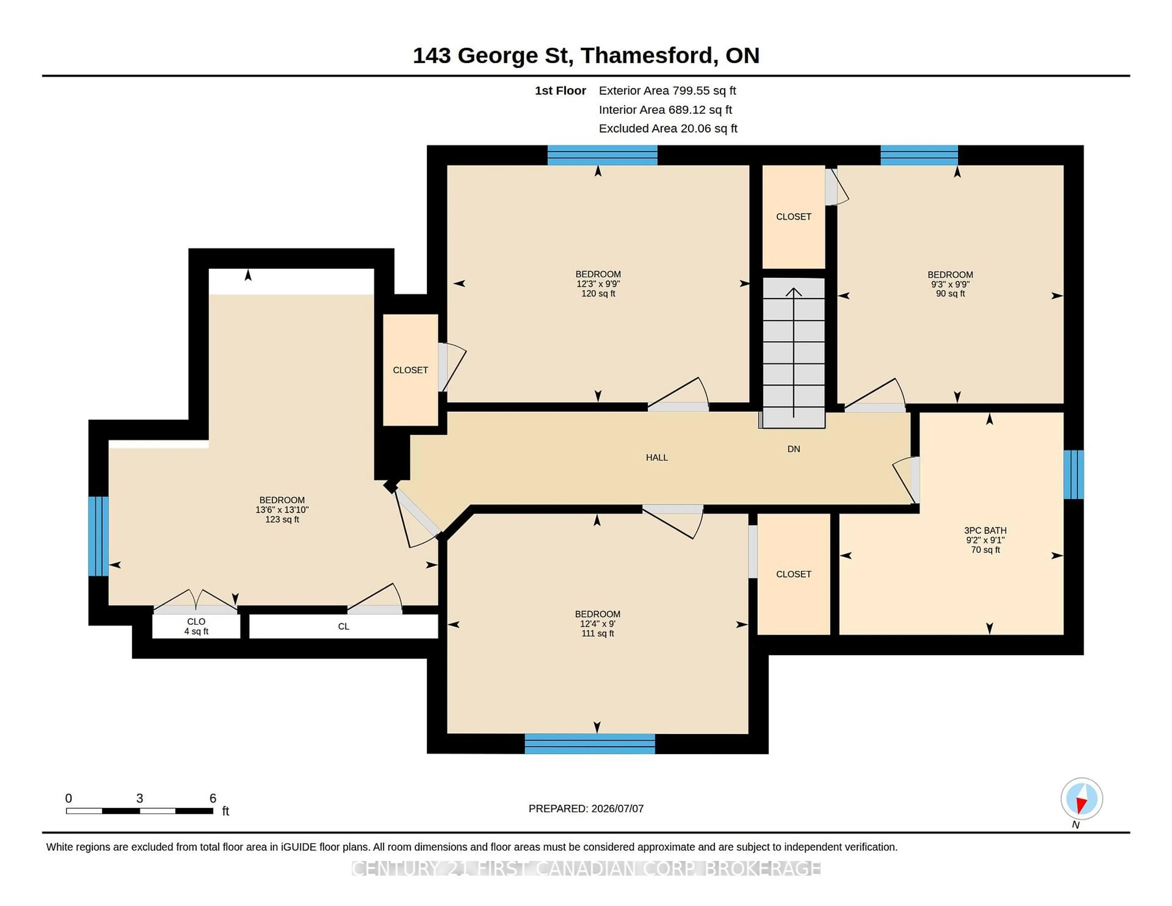 Floor plan for 143 George St, Zorra Ontario N0M 2M0