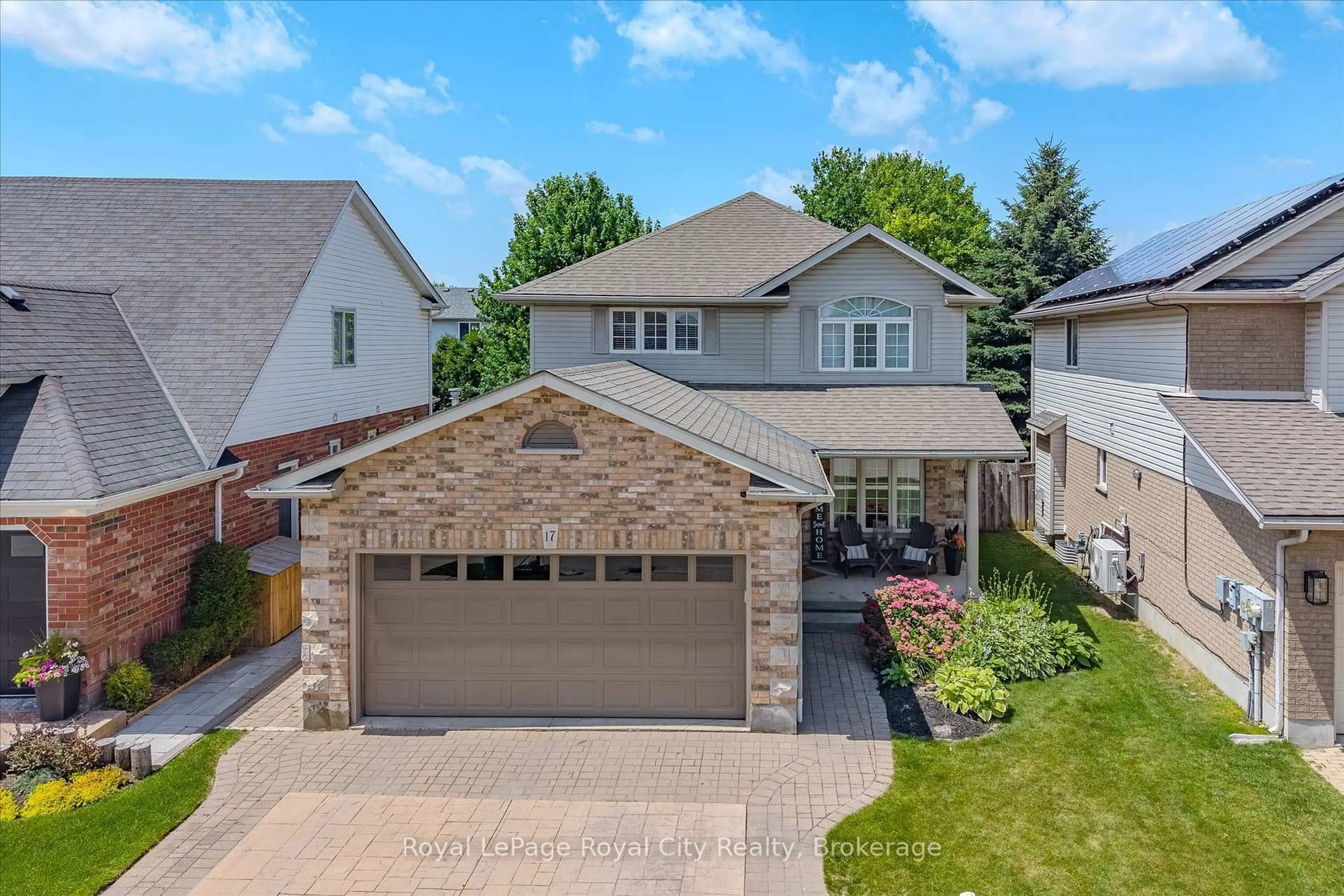 A pic from outside/outdoor area/front of a property/back of a property/a pic from drone, street for 17 Carroll Cres, Guelph Ontario N1G 5B7