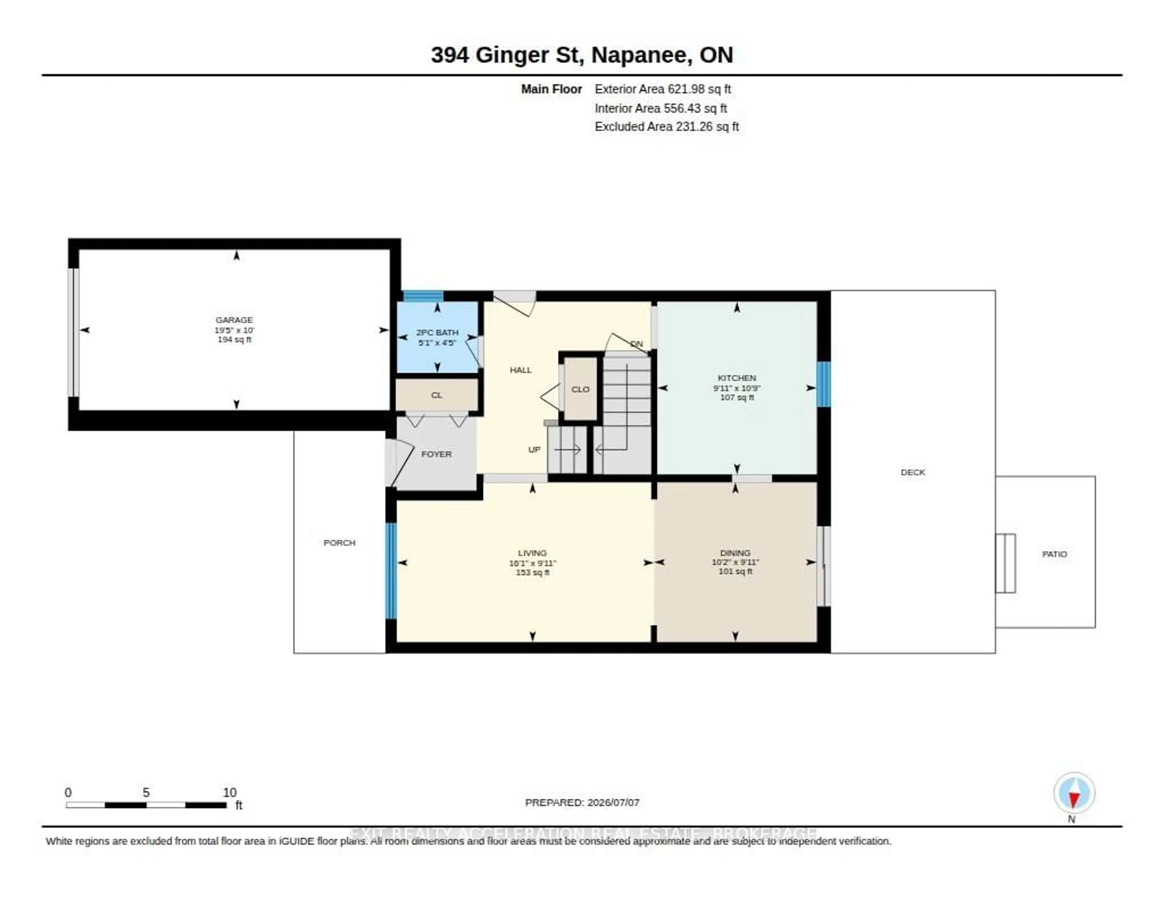 Floor plan for 394 Ginger St, Greater Napanee Ontario K7R 3X8