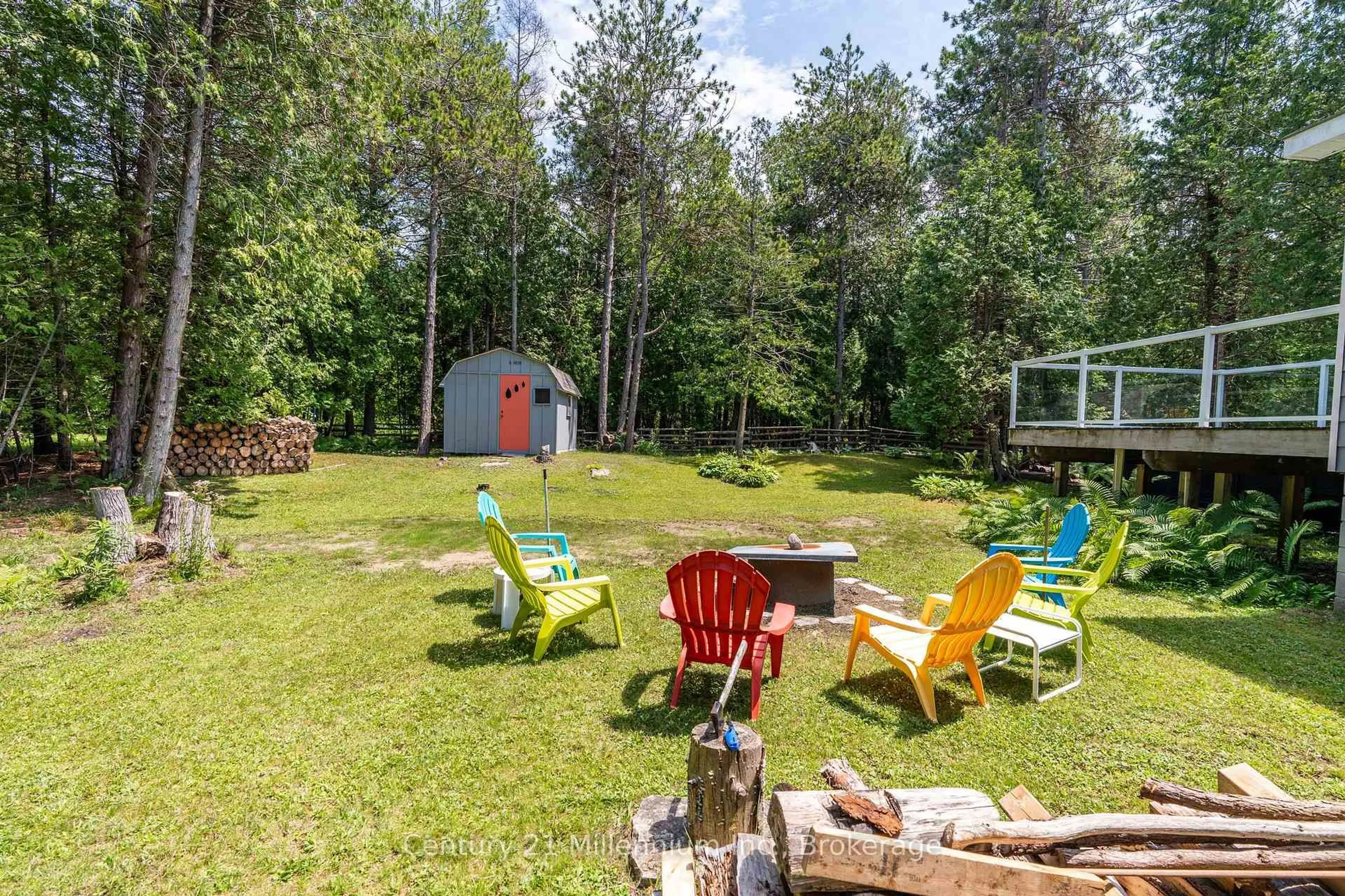 Patio, forest/trees view for 553 Bay St, South Bruce Peninsula Ontario N0H 2T0