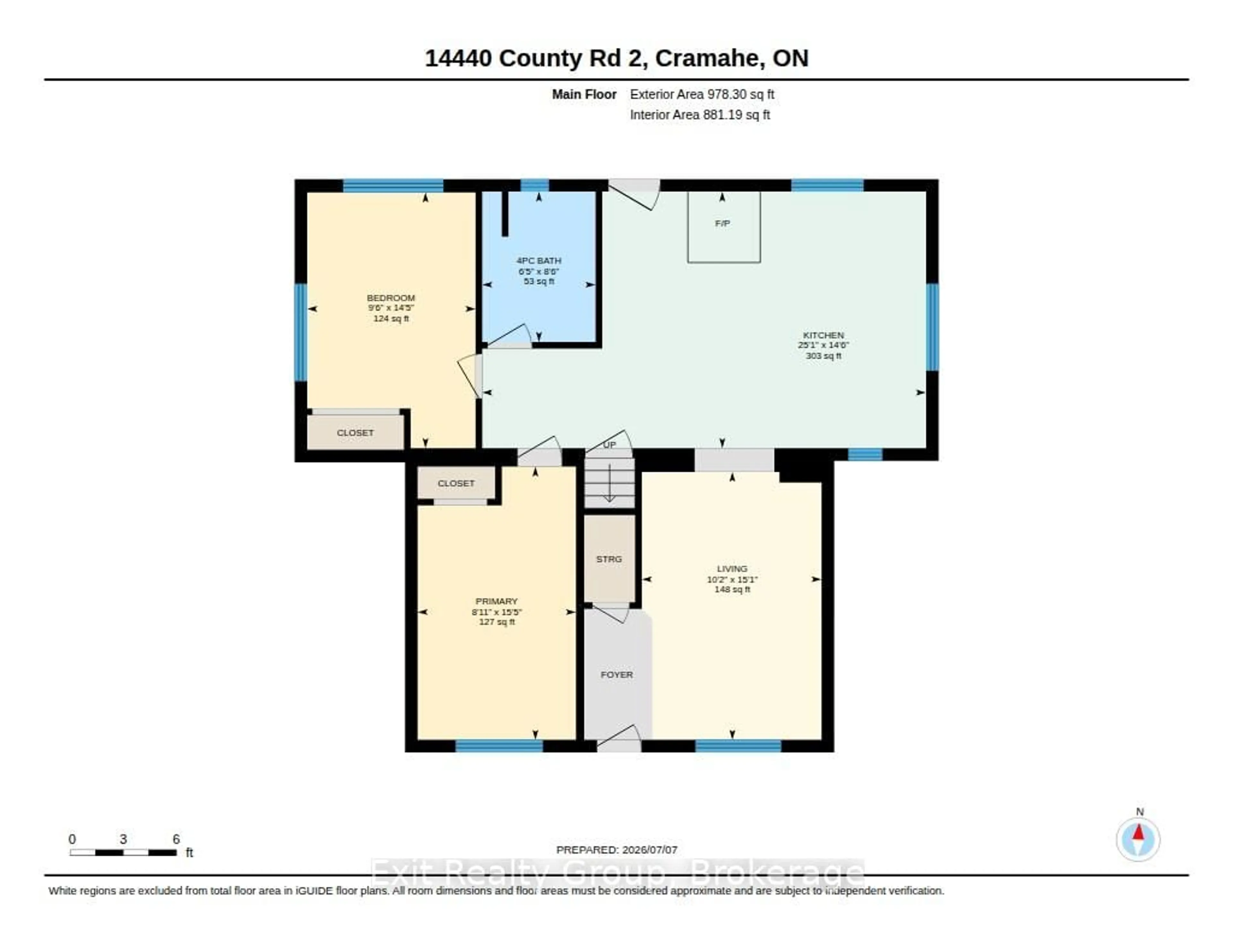 Floor plan for 14440 County Rd 2, Cramahe Ontario K0K 1H0