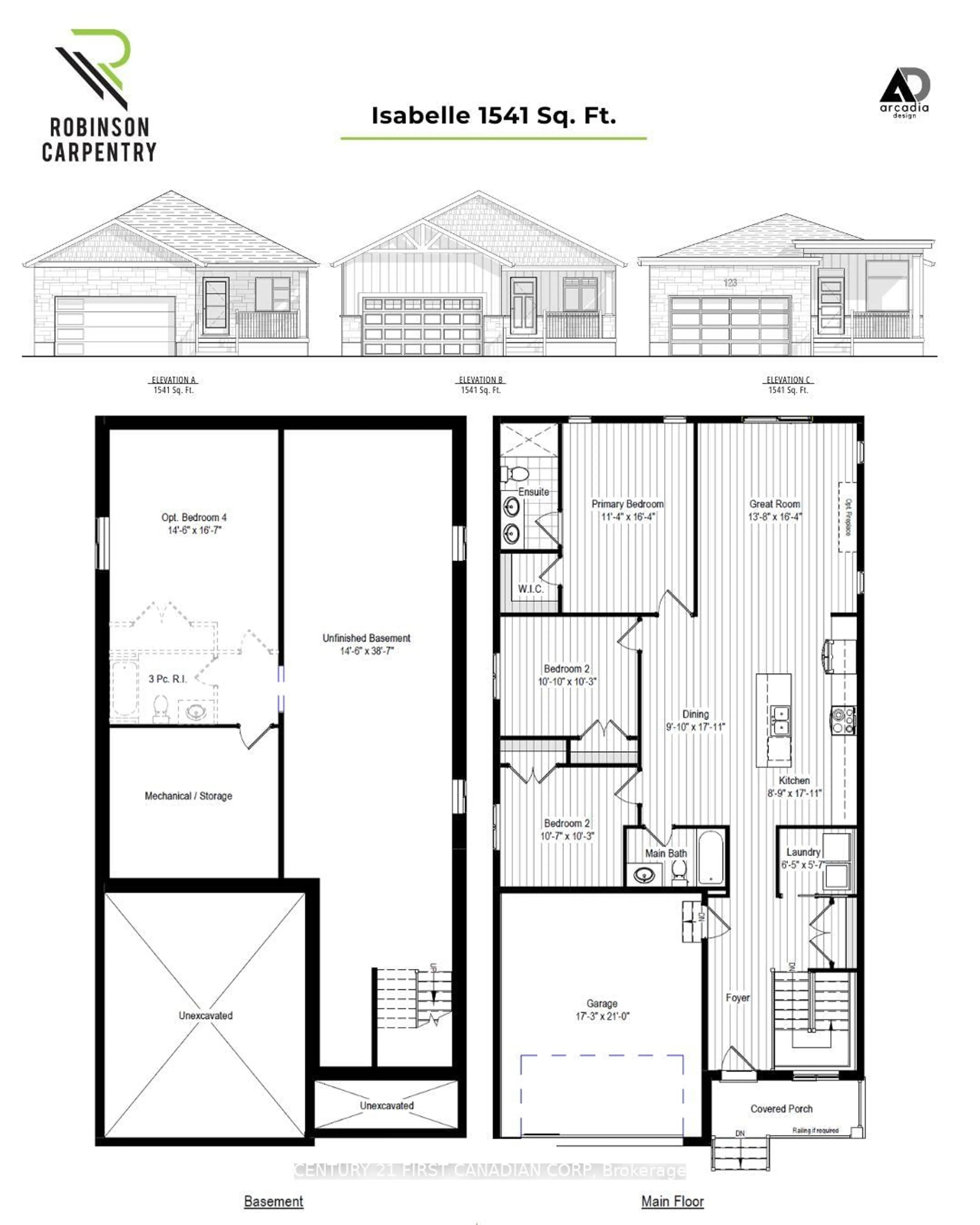Floor plan for 107 Victoria Ave, South Huron Ontario N0M 1M0