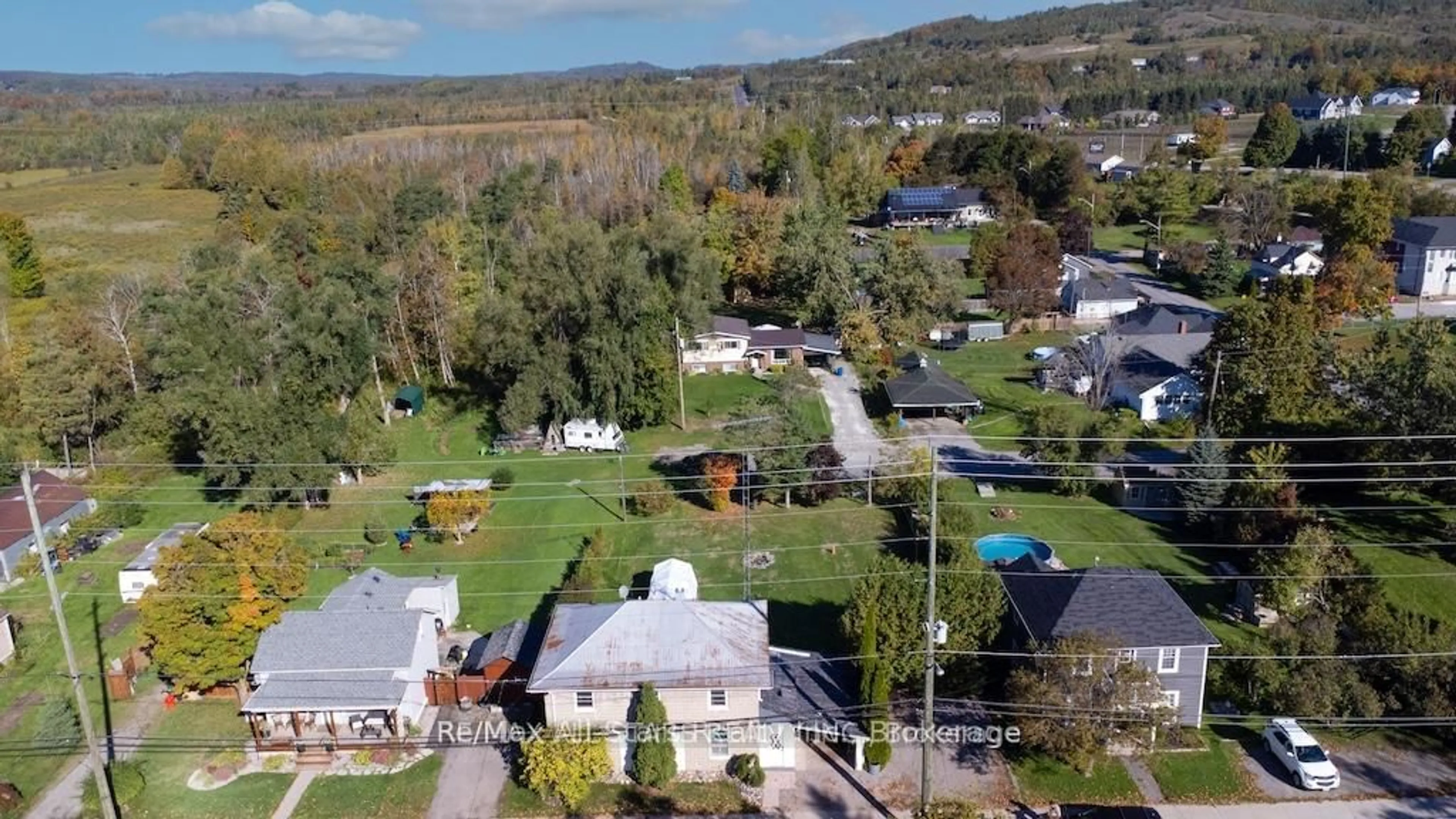 A pic from outside/outdoor area/front of a property/back of a property/a pic from drone, mountain view for 1463 Highway 7A, Kawartha Lakes Ontario L0A 1A0