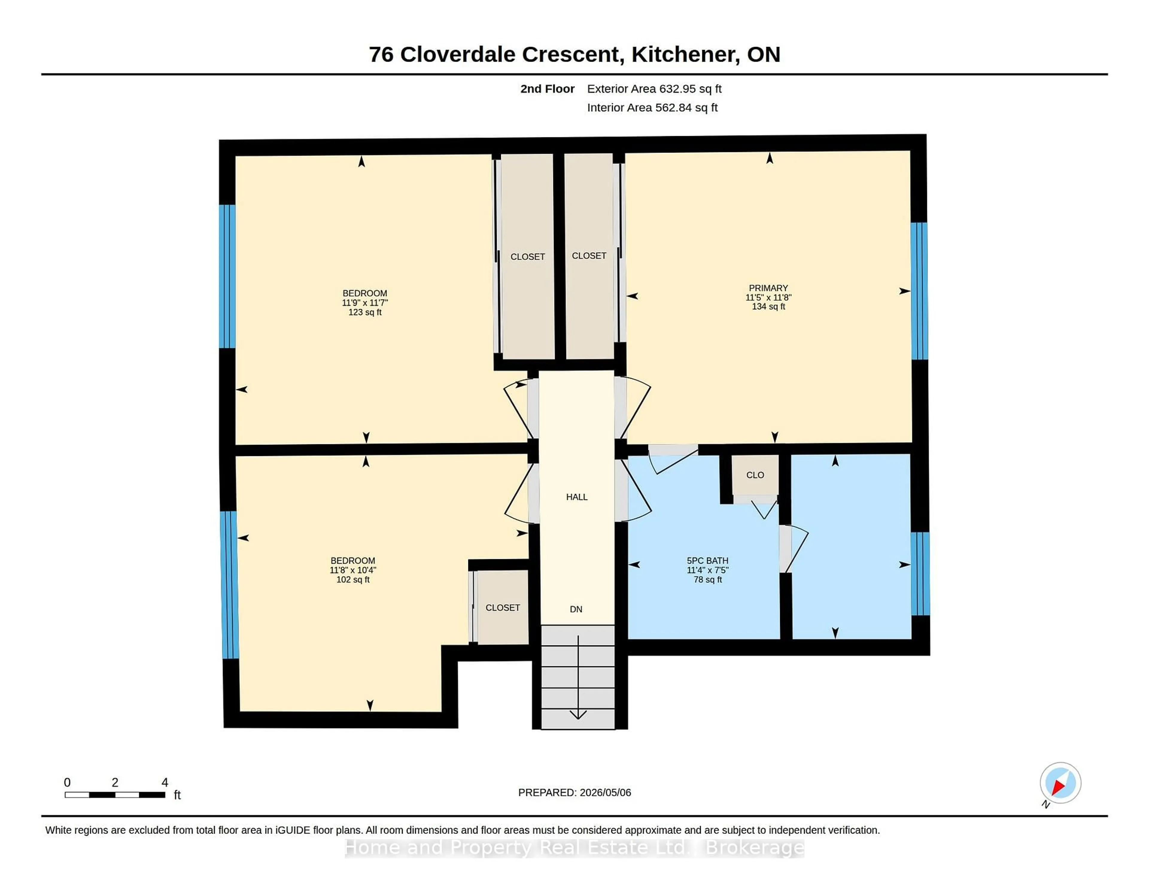 Floor plan for 76 Cloverdale Cres, Kitchener Ontario N2M 4X2