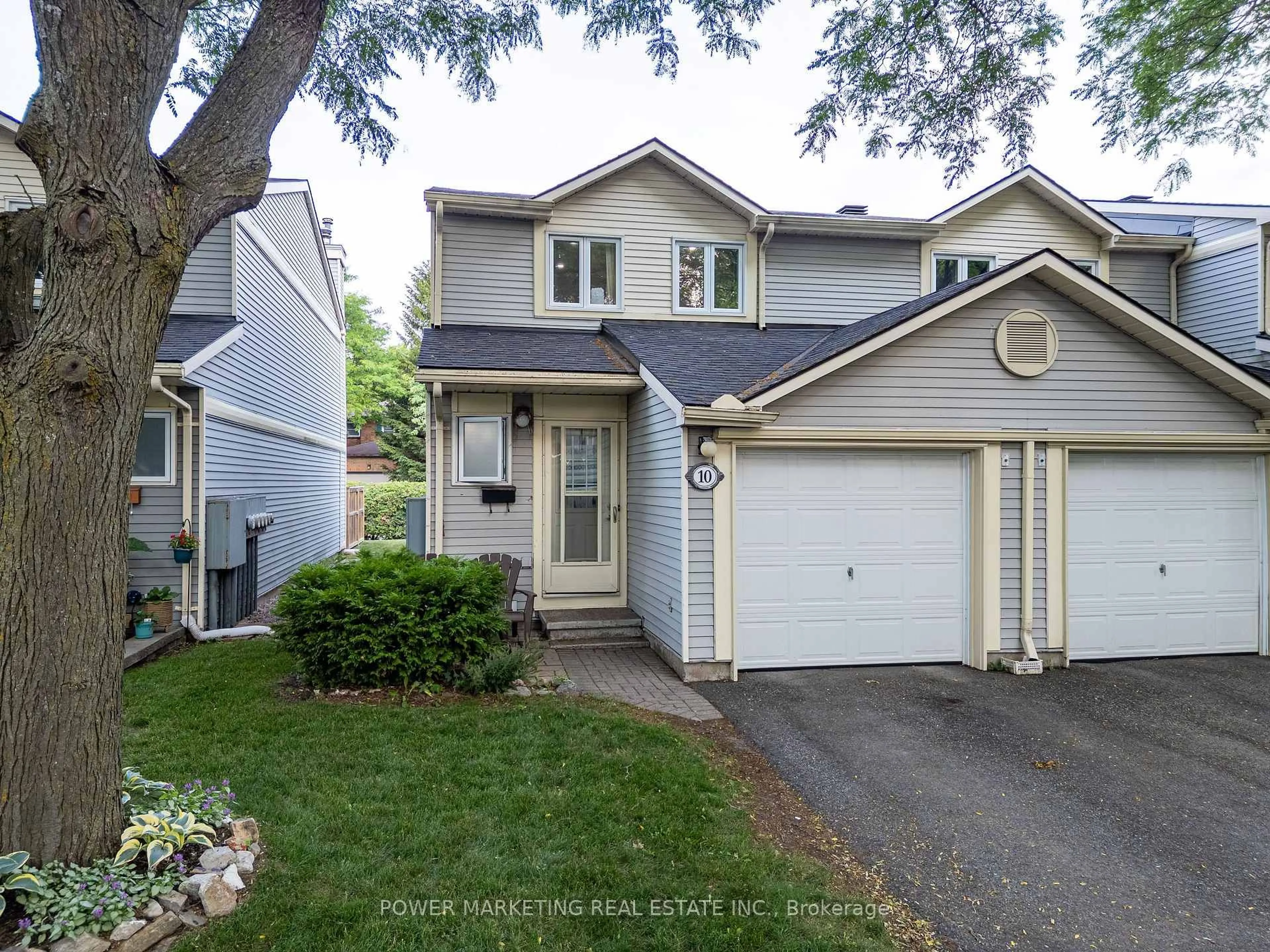 Home with vinyl exterior material, street for 10 BUJOLD Crt, Kanata Ontario K2L 3N6