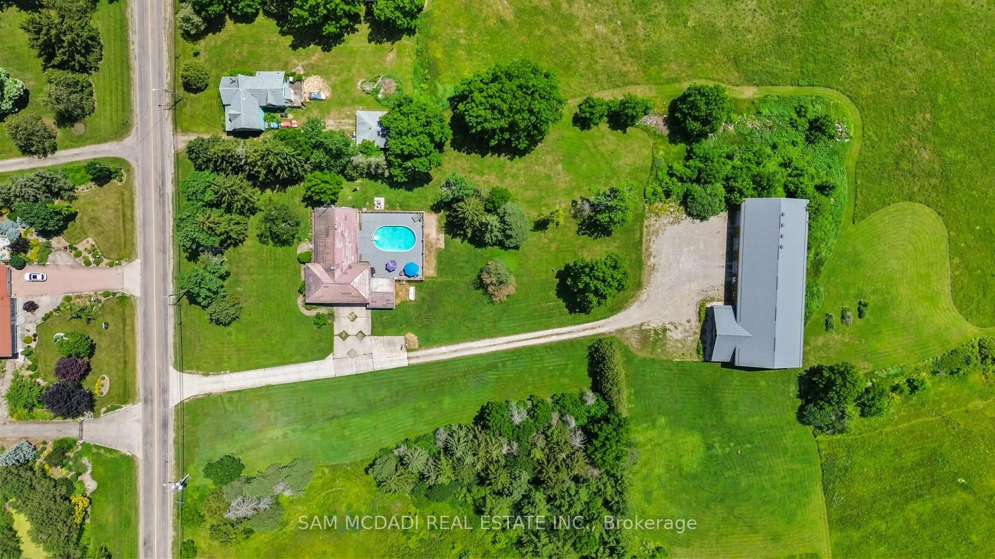 A pic from outside/outdoor area/front of a property/back of a property/a pic from drone, unknown for 1291 Old Highway 8, Hamilton Ontario L0R 1Z0