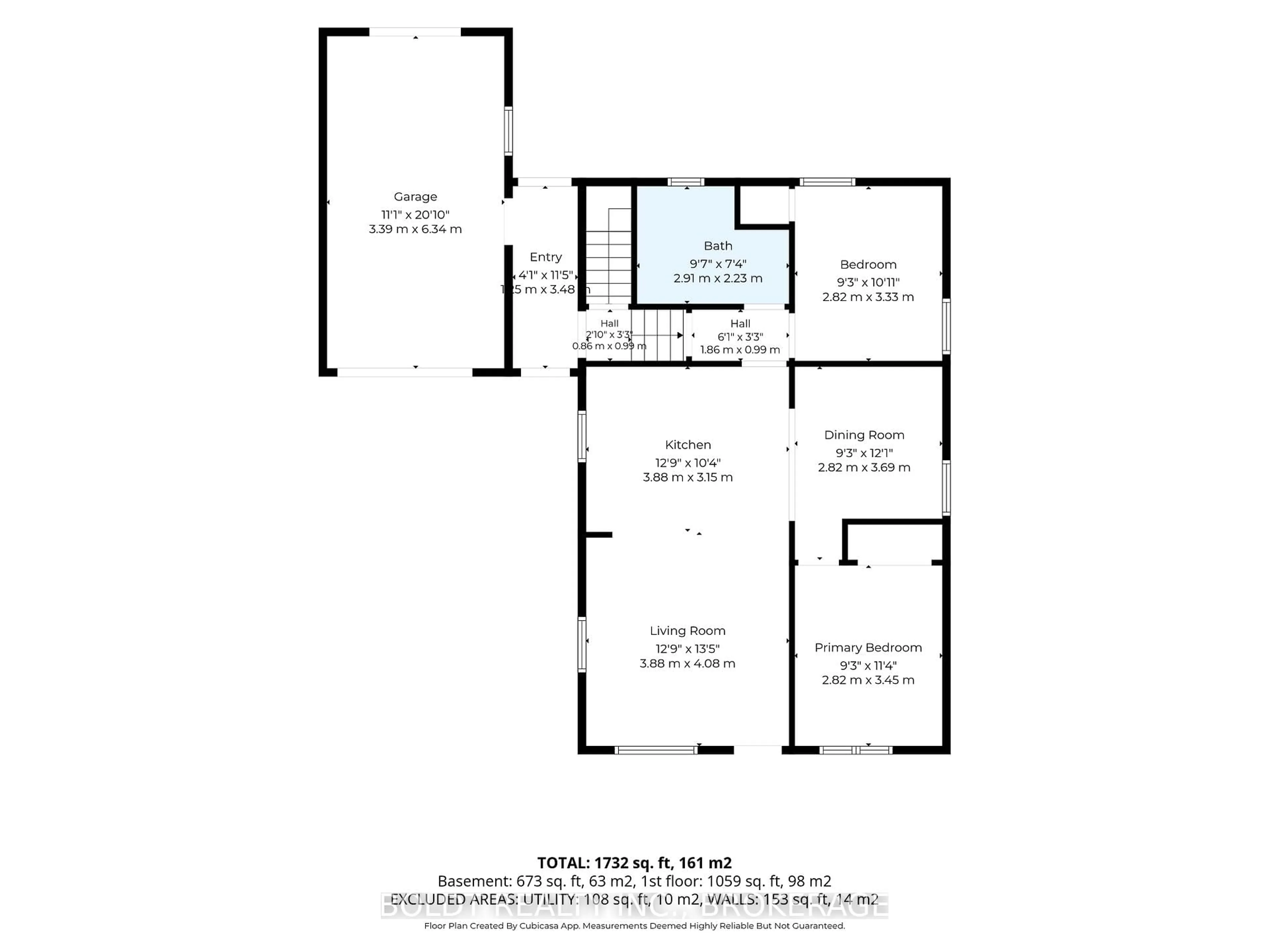 Floor plan for 663 Geneva St, St. Catharines Ontario L2N 2J9