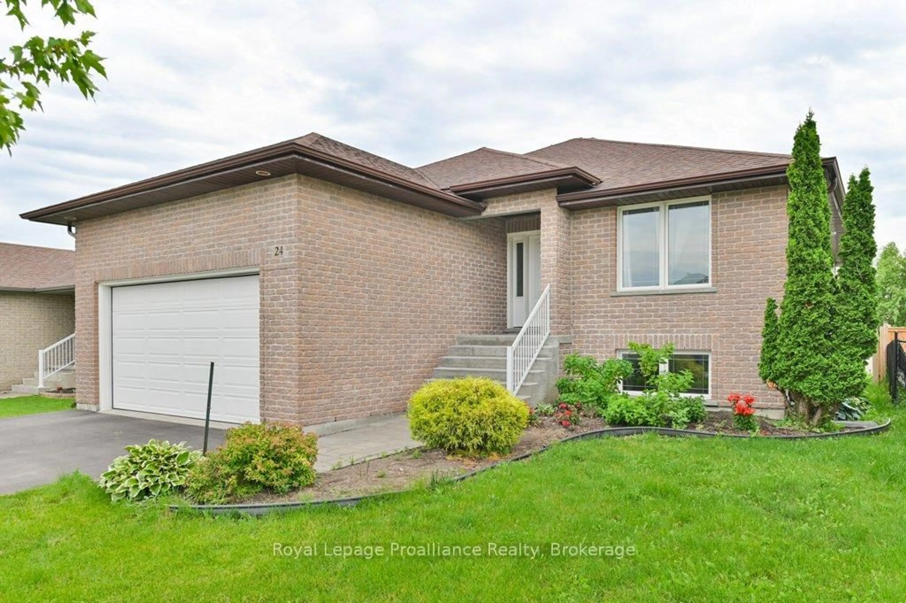 Home with brick exterior material, street for 24 Freedom Cres, Quinte West Ontario K8V 0C1