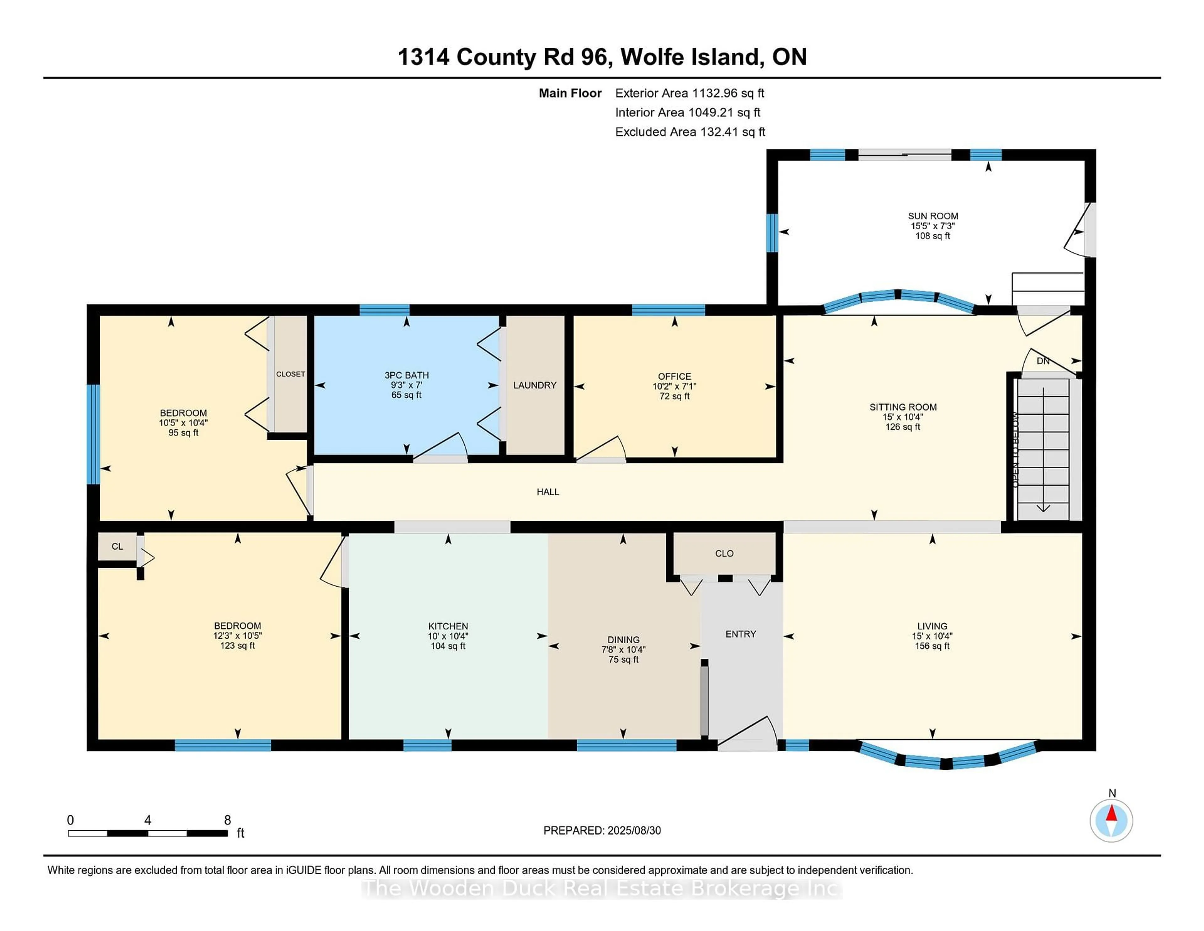 Floor plan for 1314 County RD 96 Rd, Wolfe Island Ontario K0H 2Y0
