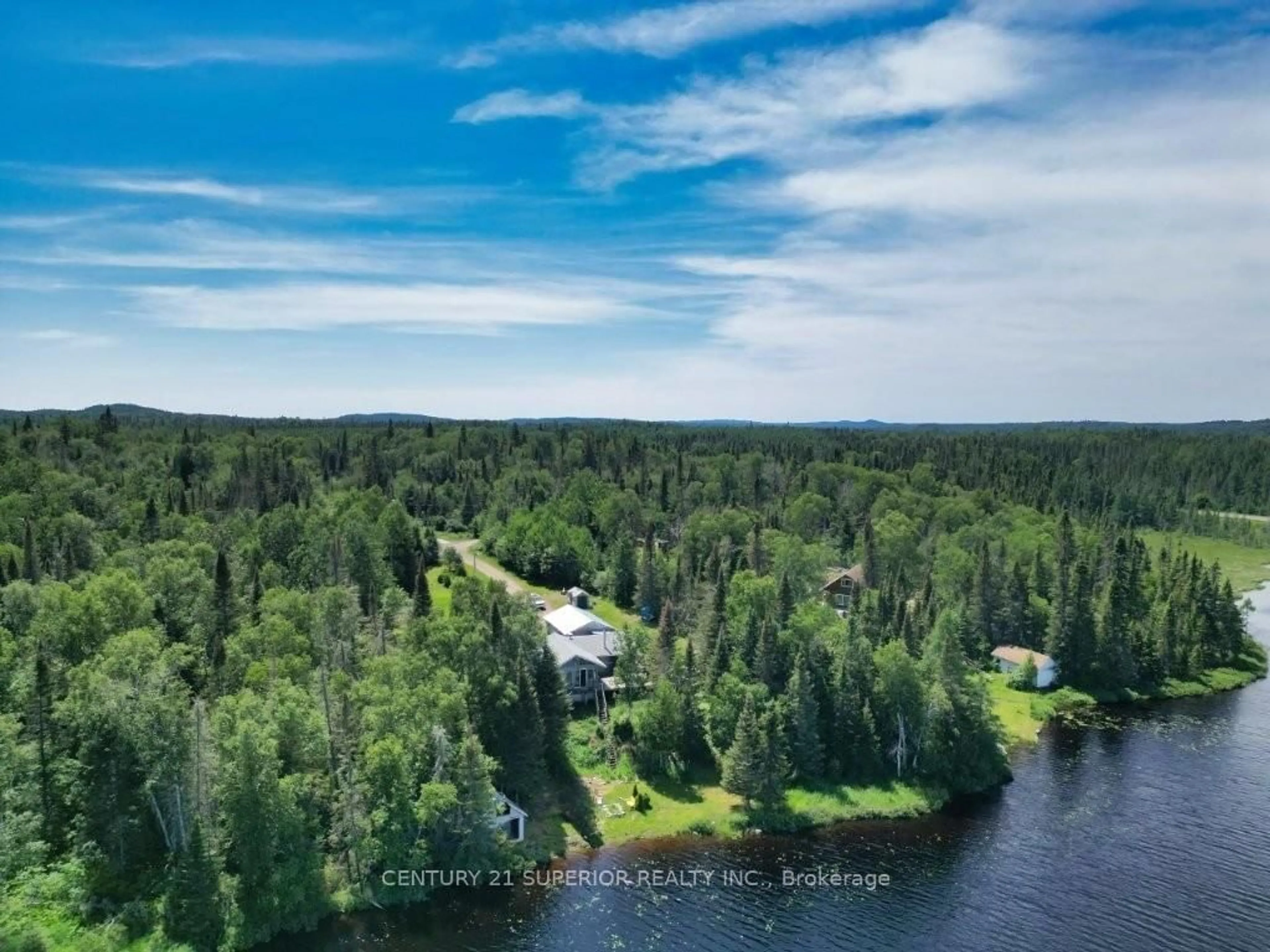 A pic from outside/outdoor area/front of a property/back of a property/a pic from drone, water/lake/river/ocean view for 122 Walkinshaw Lake Road, Thunder Bay Remote Area Ontario P7A 3B2