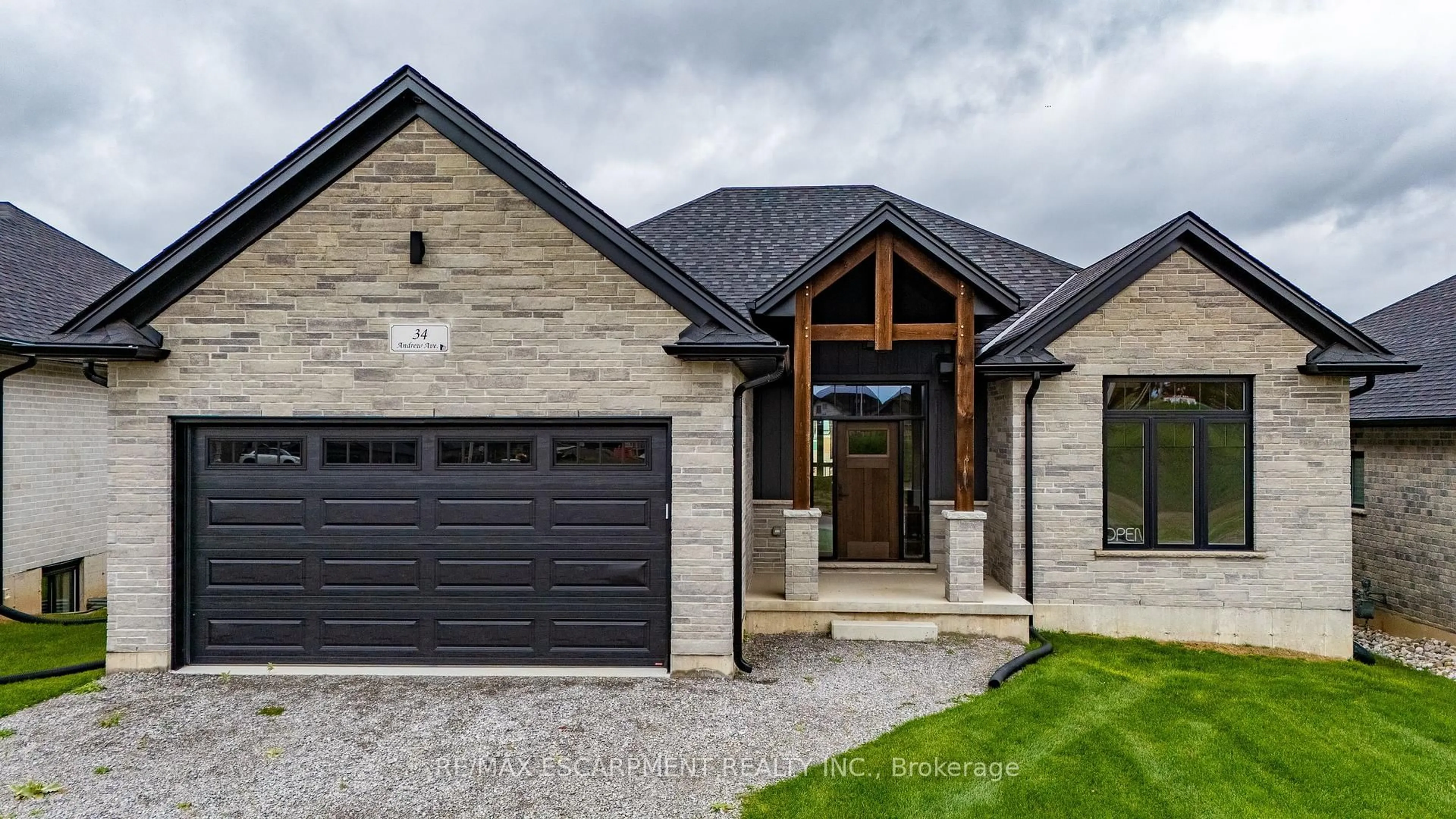 Home with brick exterior material, street for 34 Andrew Ave, Norfolk Ontario N3Y 4Y8