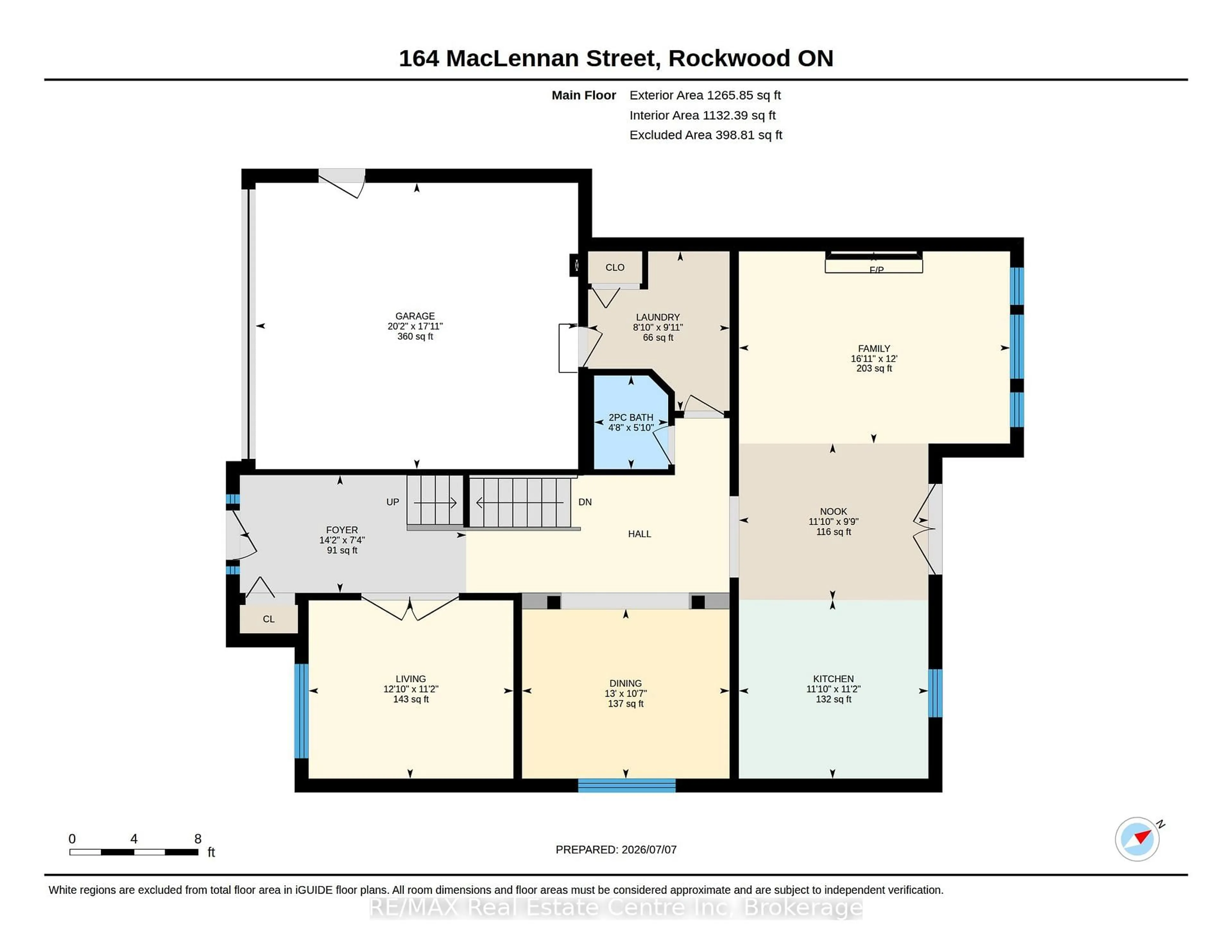 Floor plan for 164 MacLennan St, Guelph/Eramosa Ontario N0B 2K0