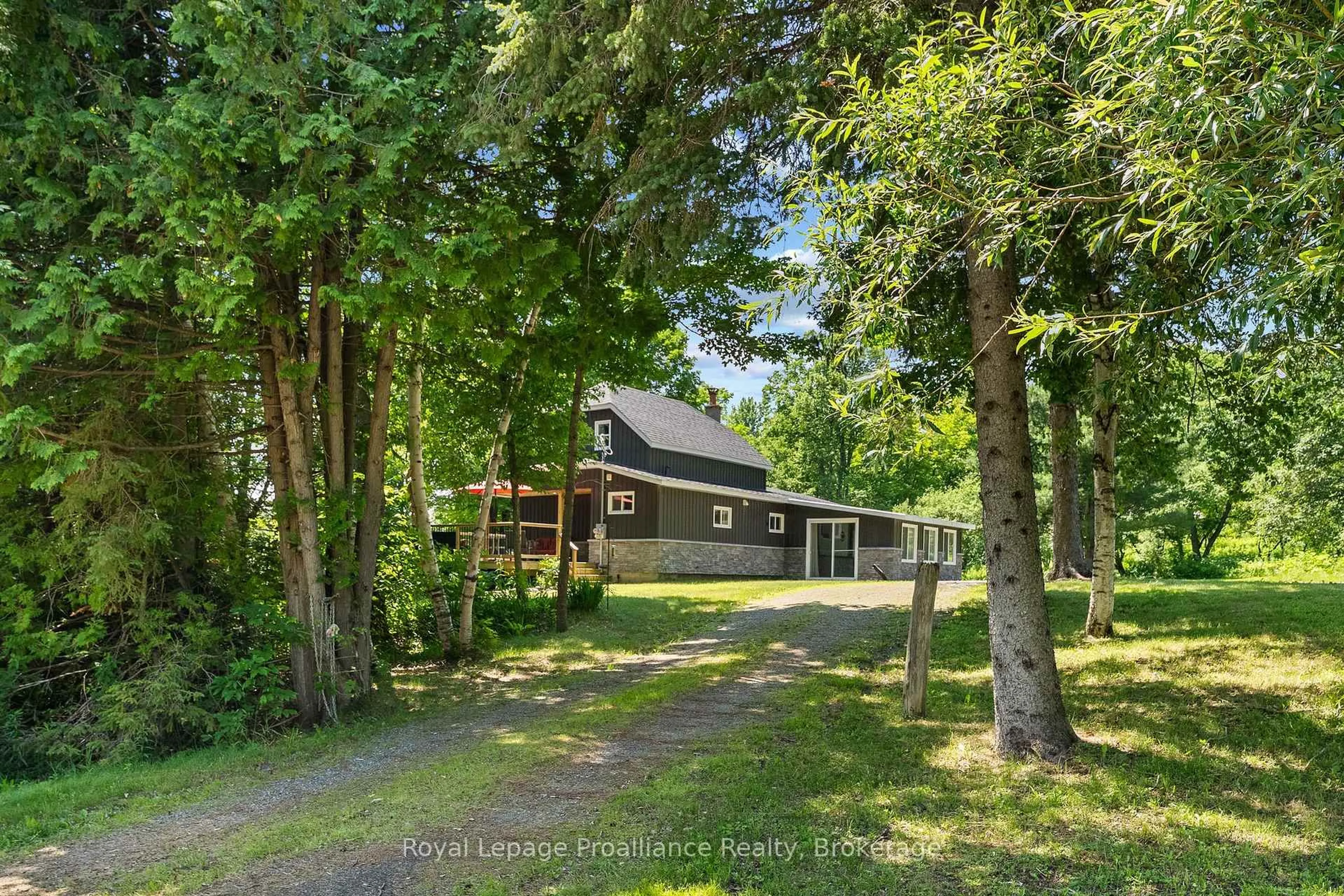 A pic from outside/outdoor area/front of a property/back of a property/a pic from drone, forest/trees view for 3432 Siberia Rd, Combermere Ontario K0J 1L0