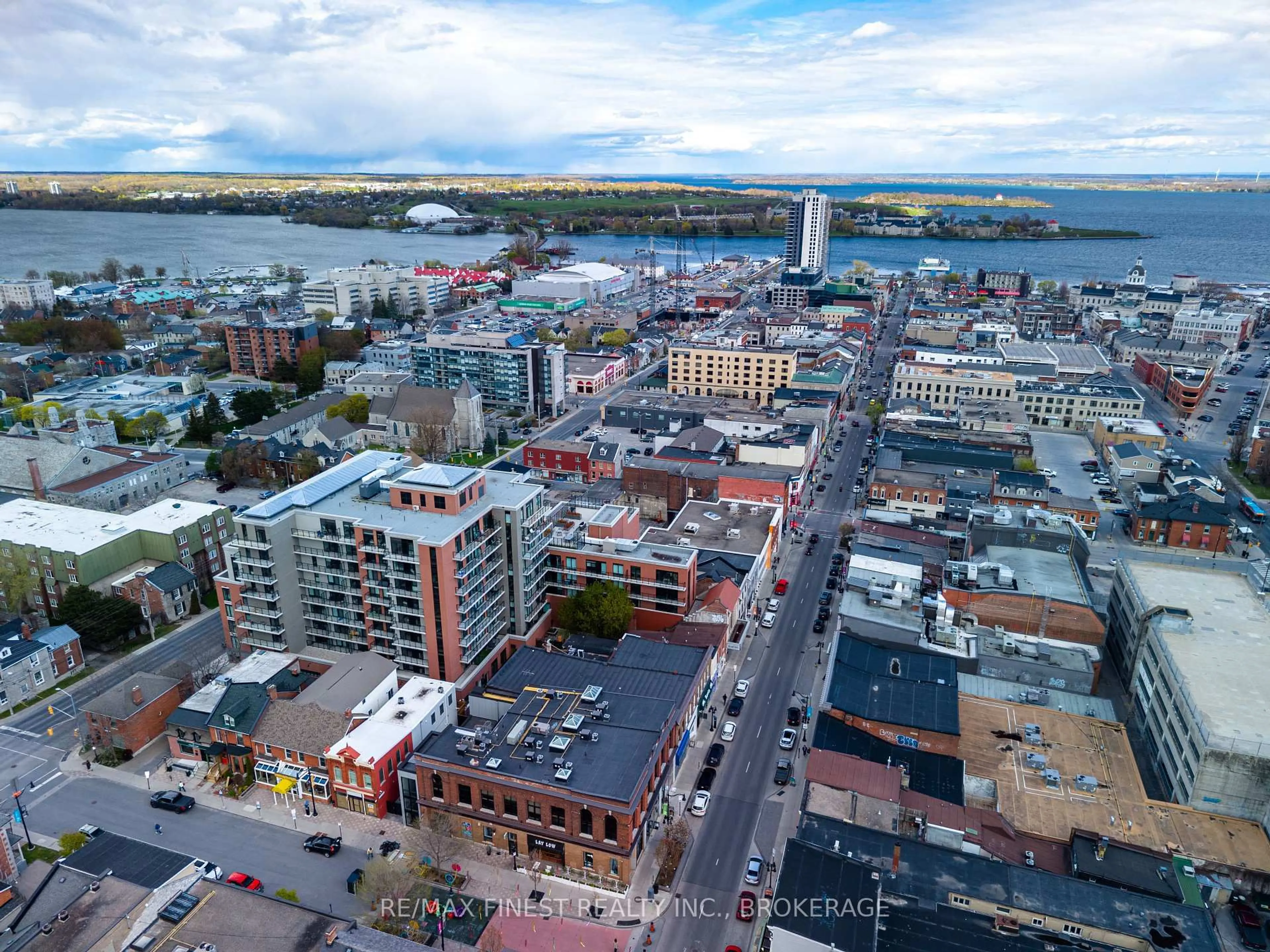 A pic from outside/outdoor area/front of a property/back of a property/a pic from drone, unknown for 223 Princess St #614, Kingston Ontario K7L 1B3