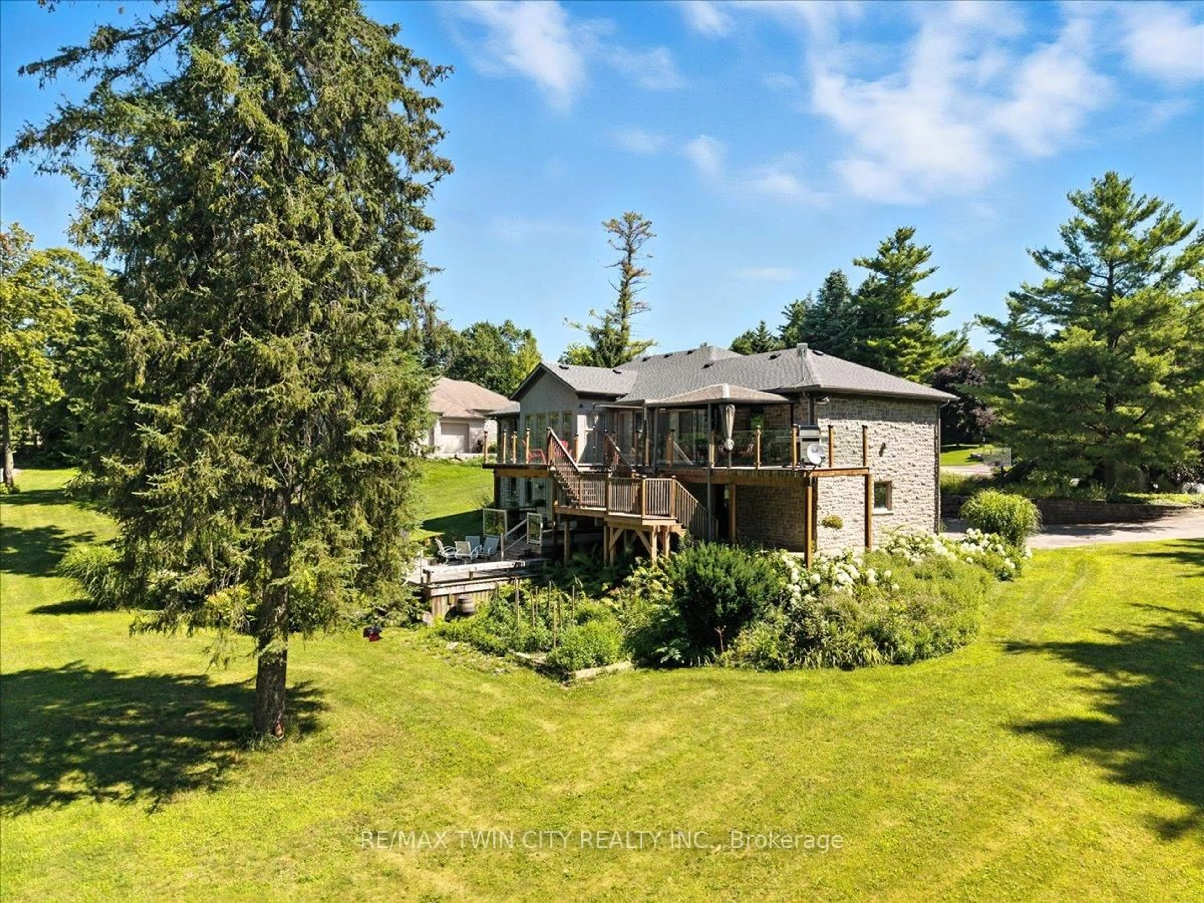 A pic from outside/outdoor area/front of a property/back of a property/a pic from drone, water/lake/river/ocean view for 20 Grandy Lane, Cambridge Ontario N1R 8K2