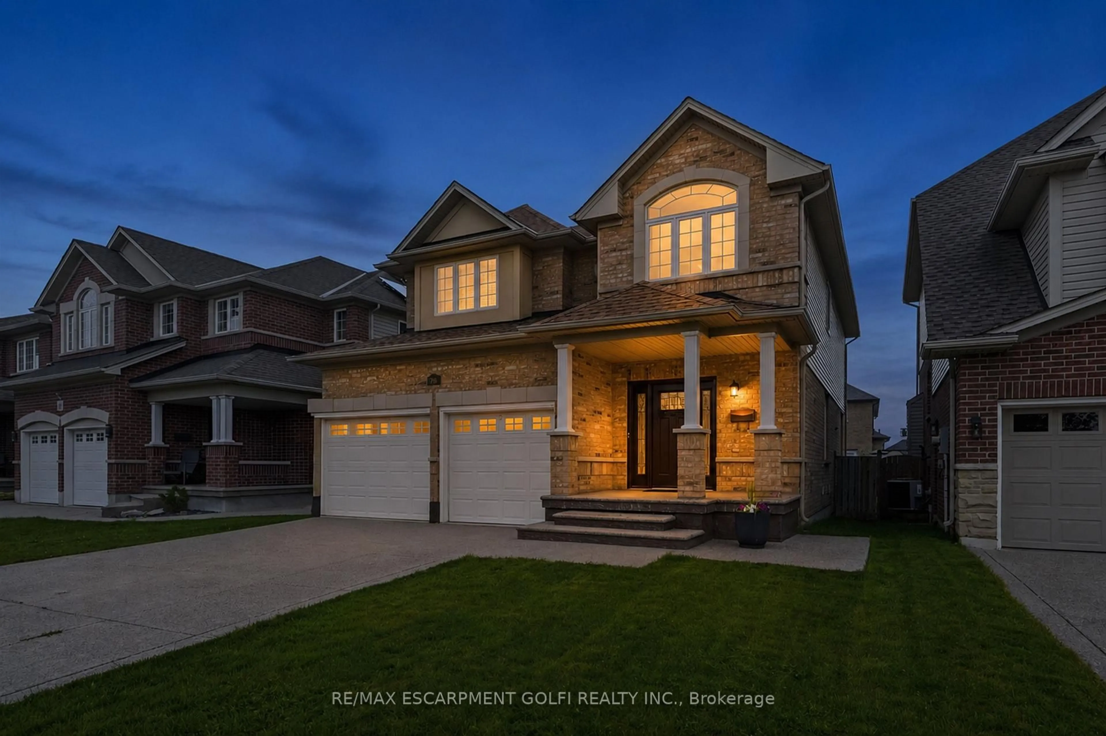 Home with brick exterior material, street for 78 Waterberry Tr, Hamilton Ontario L9C 0B2
