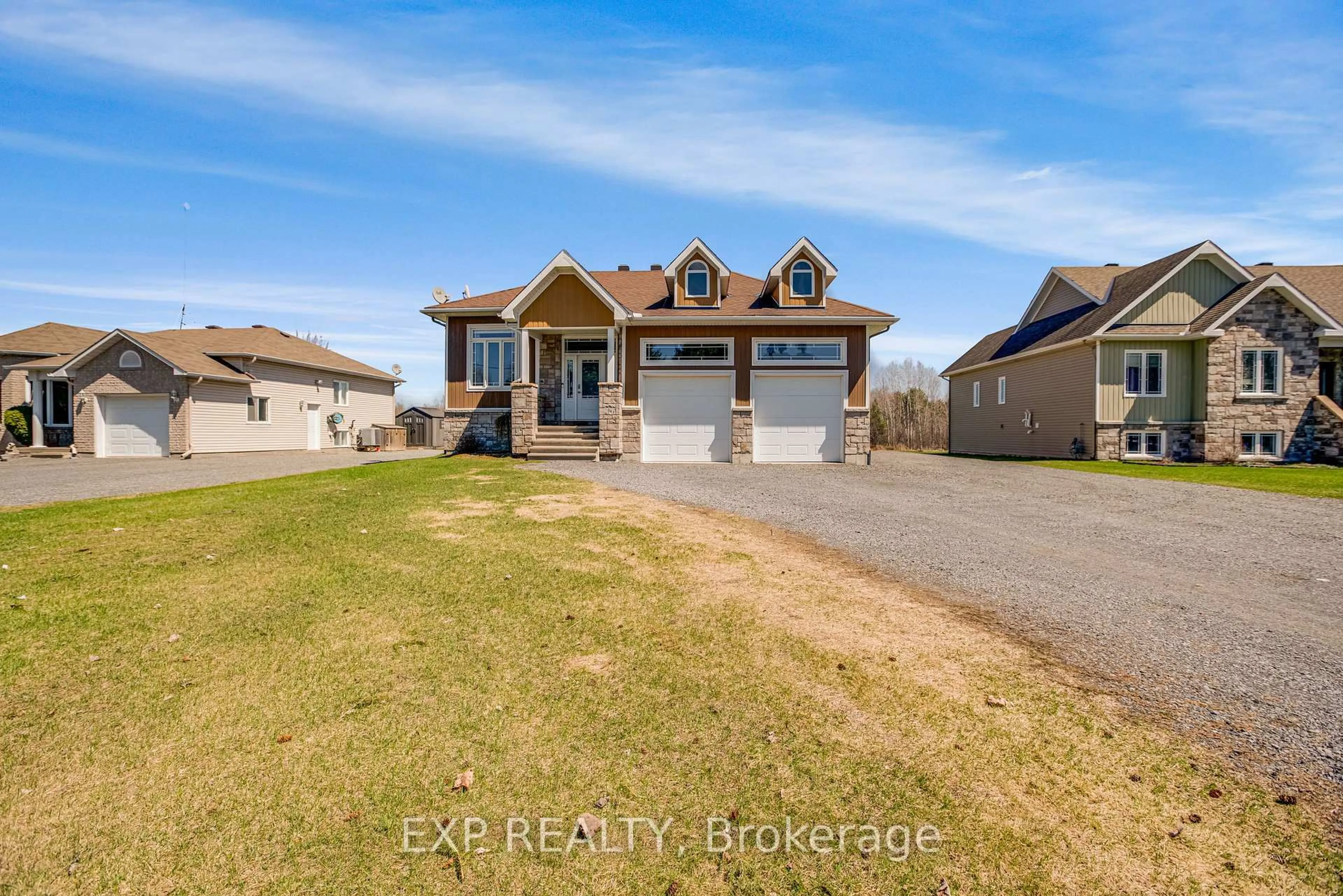 A pic from outside/outdoor area/front of a property/back of a property/a pic from drone, water/lake/river/ocean view for 47 Beaver Lane, The Nation Ontario K0A 2M0