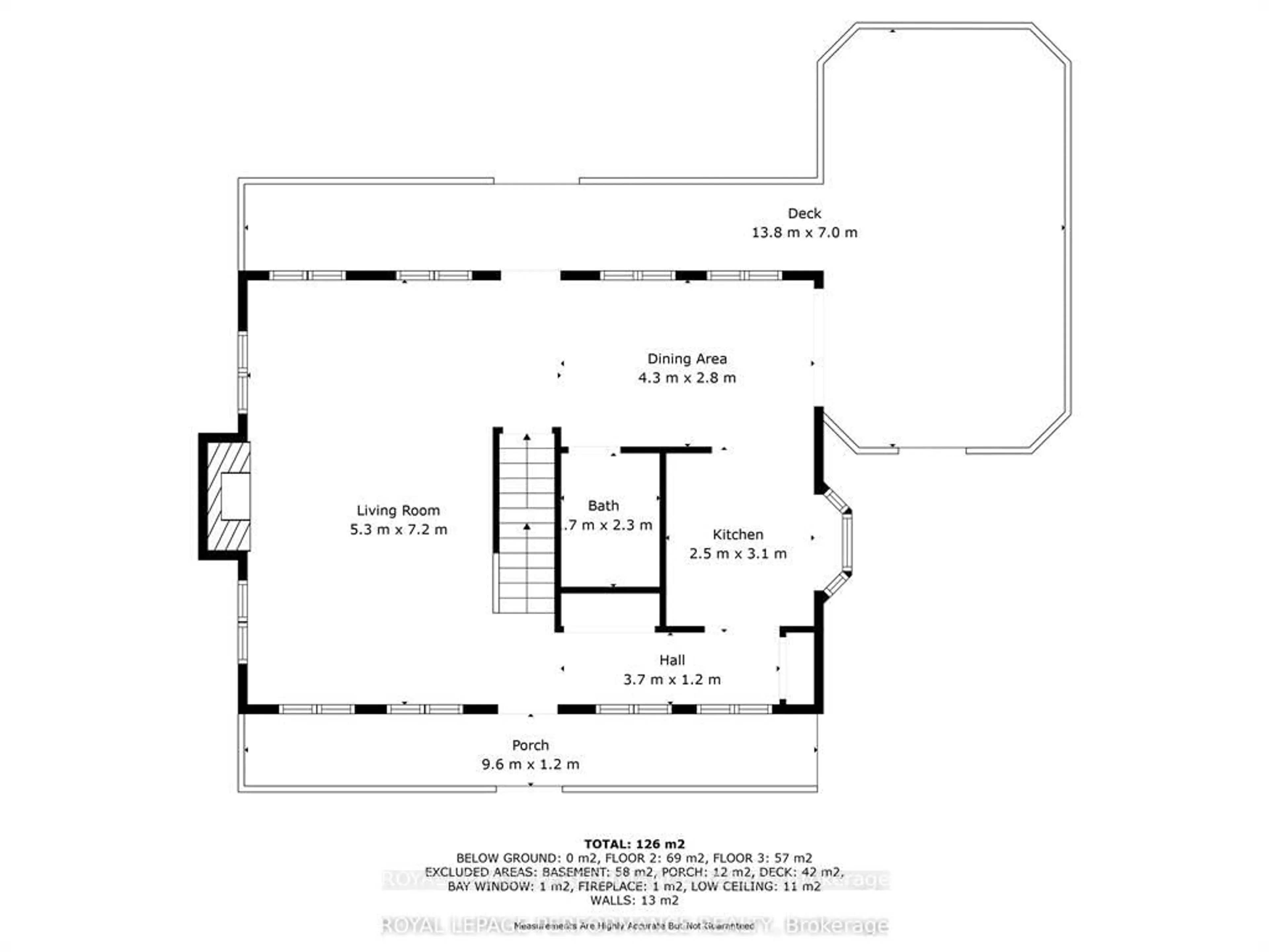 Floor plan for 82 Rosebrugh Rd, Renfrew Ontario K7V 3Z9