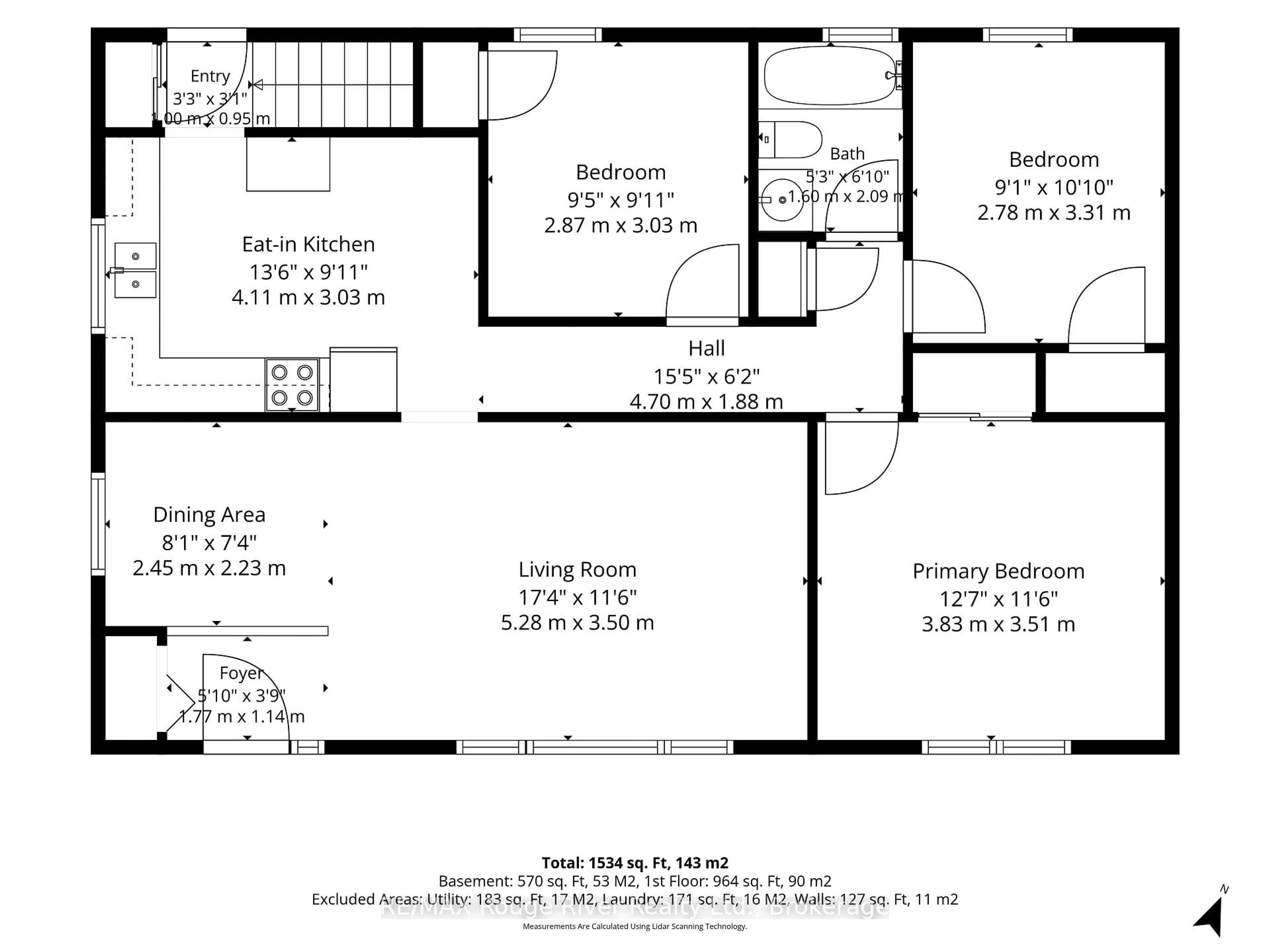 Floor plan for 528 Barbara St, Cobourg Ontario K9A 2B1