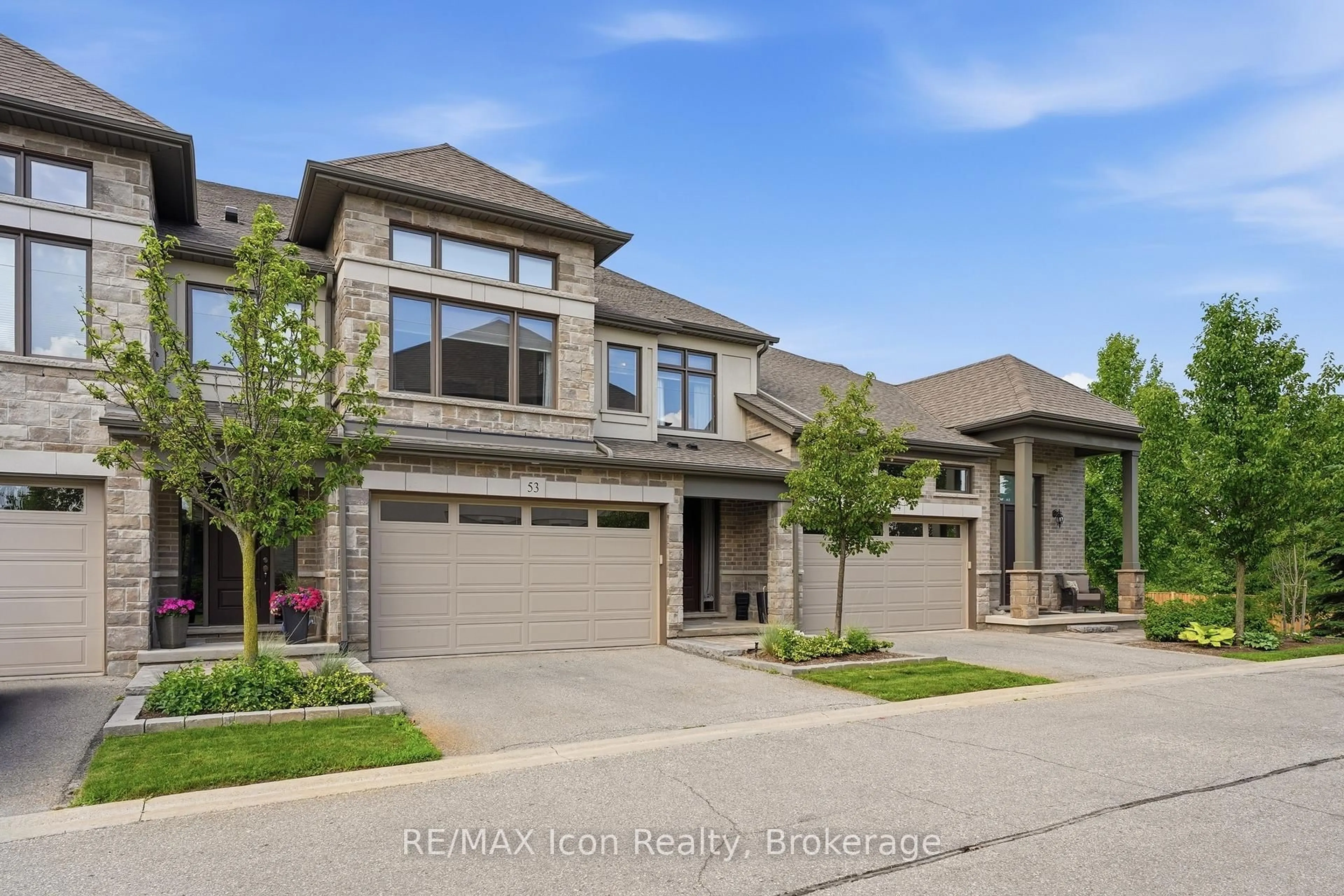 Home with brick exterior material, street for 243 Grey Silo Rd #53, Waterloo Ontario N2K 0B9