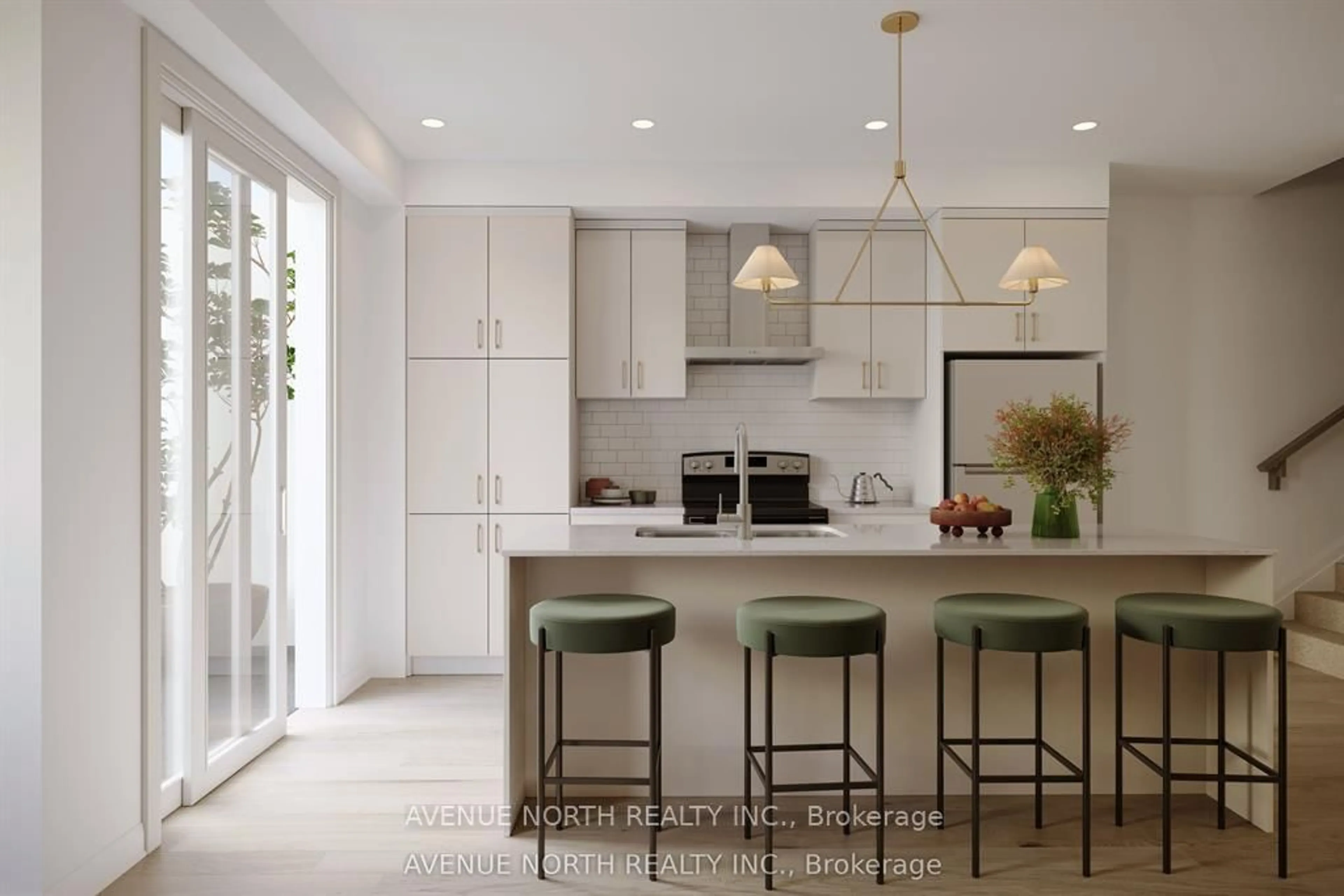 Contemporary kitchen, ceramic/tile floor for 308 Amistad Private, Orleans Ontario K1W 0T1