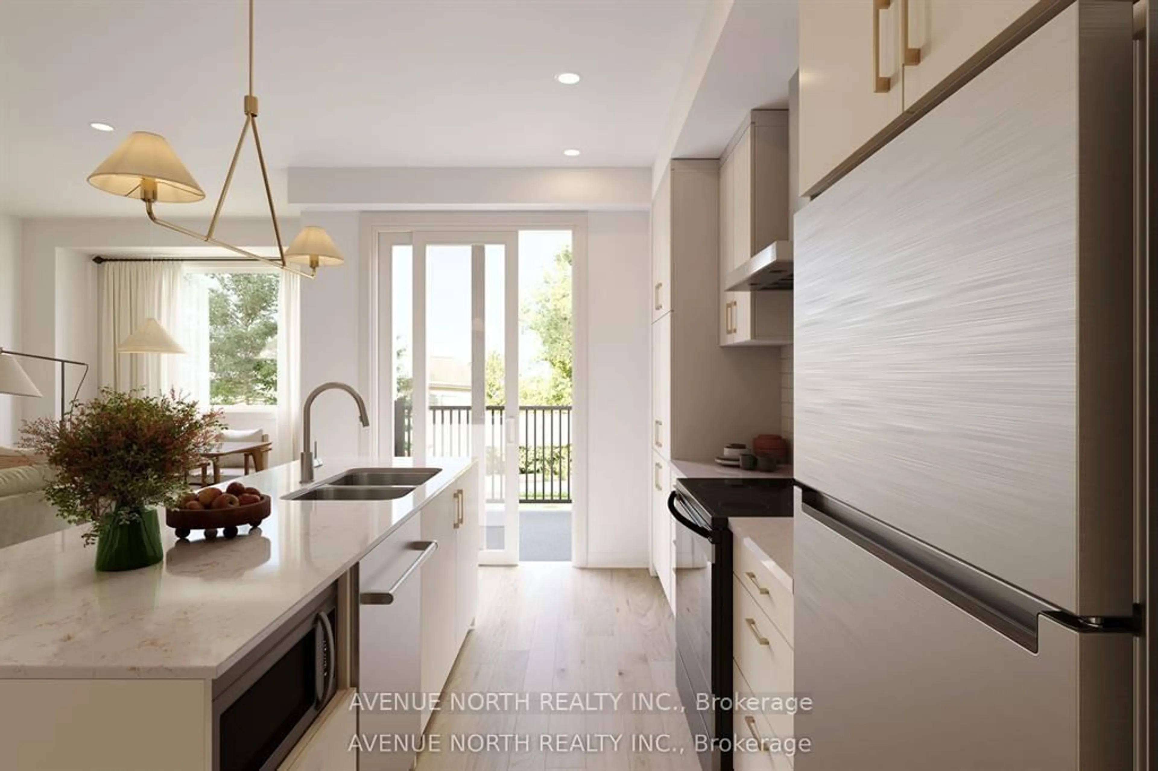 Contemporary kitchen, ceramic/tile floor for 308 Amistad Private, Orleans Ontario K1W 0T1