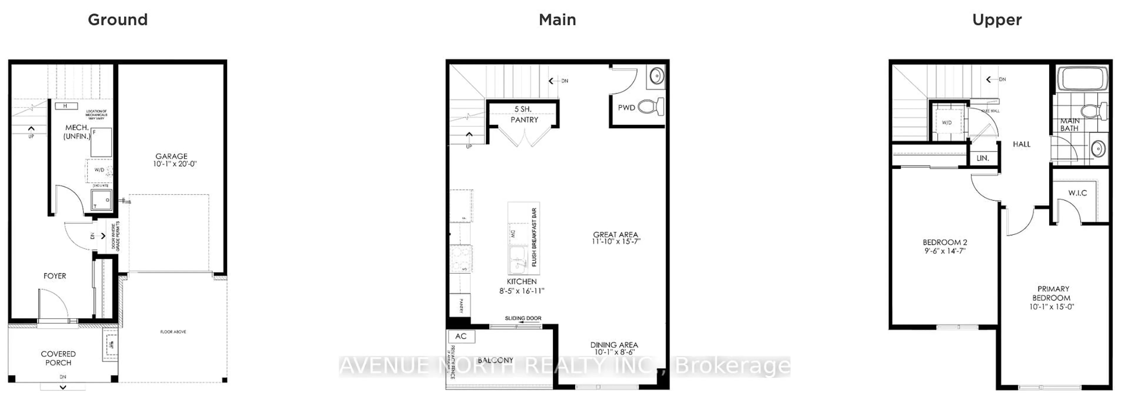 Floor plan for 308 Amistad Private, Orleans Ontario K1W 0T1