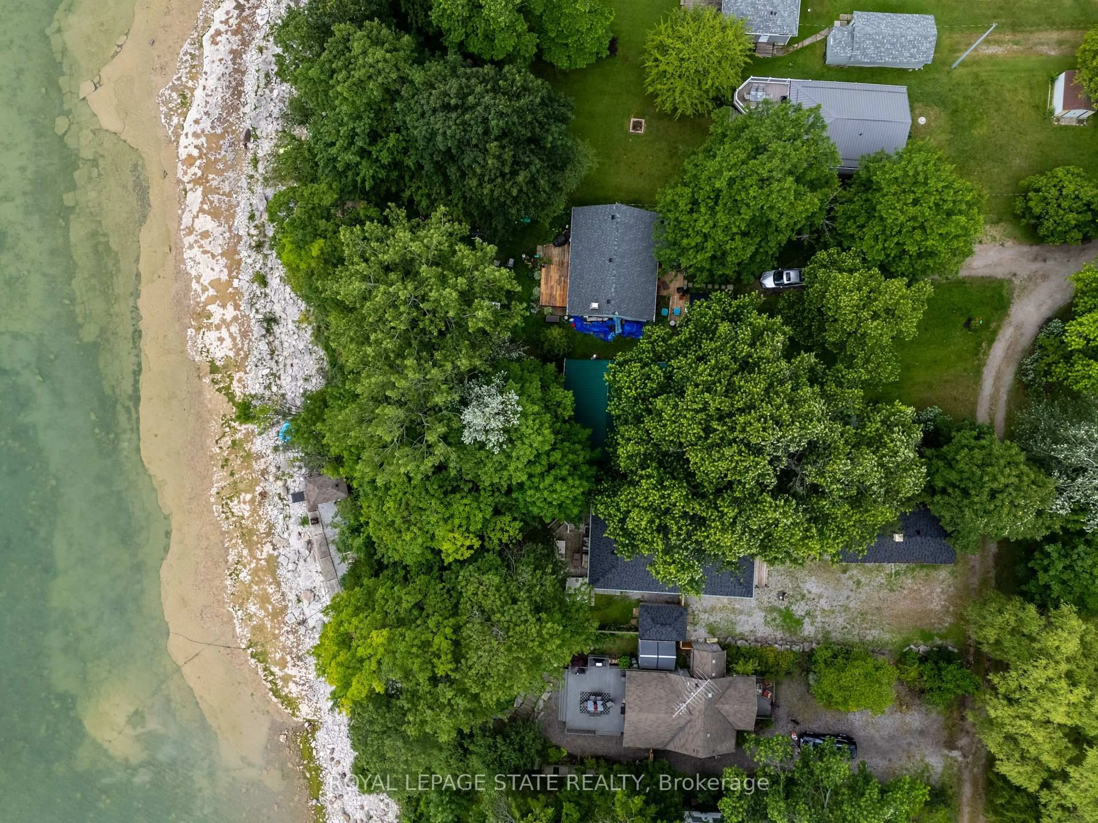 A pic from outside/outdoor area/front of a property/back of a property/a pic from drone, water/lake/river/ocean view for 472 South Coast Dr, Haldimand Ontario N0A 1P0