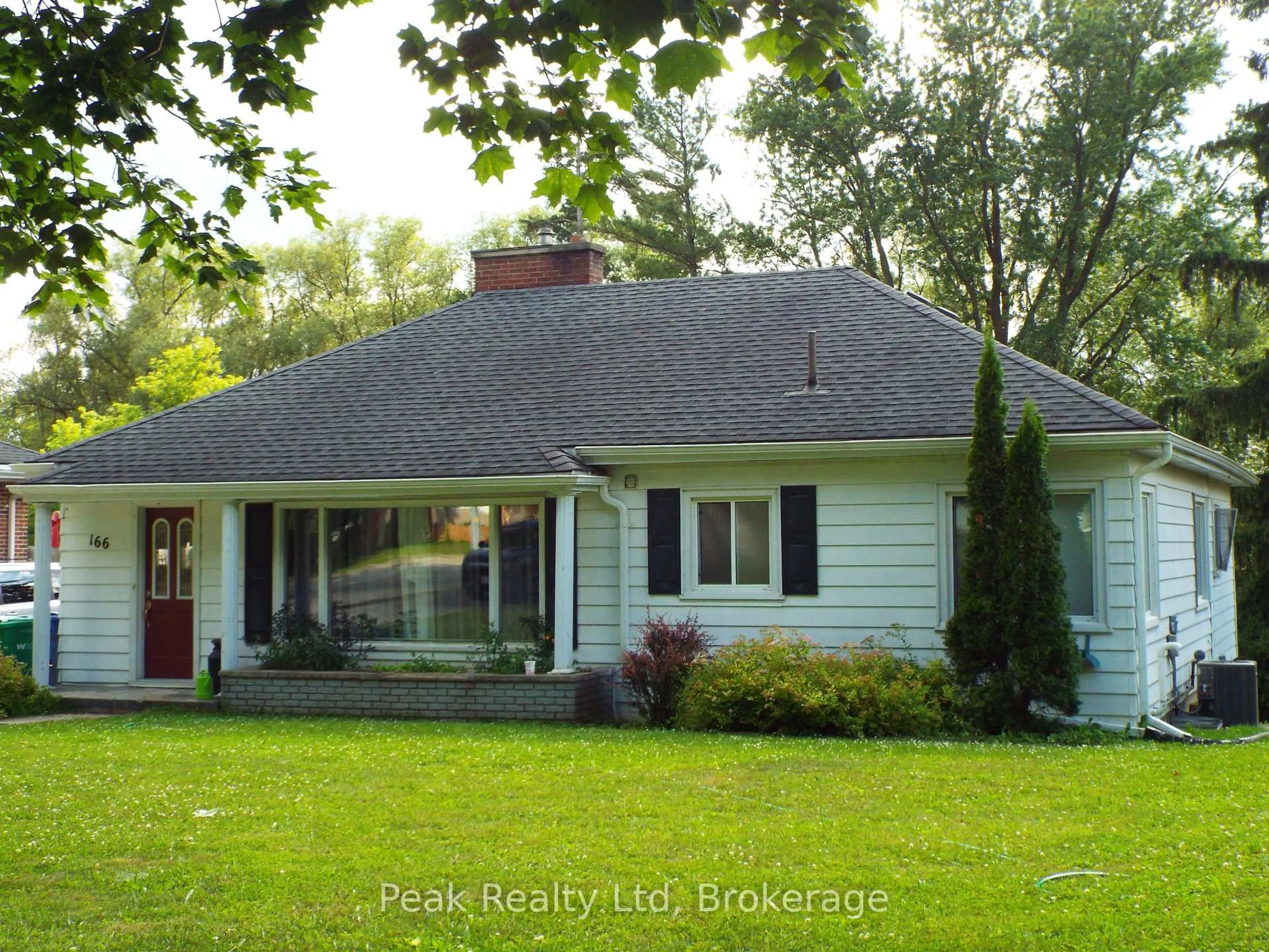 Home with vinyl exterior material, street for 166 Diagonal Rd, North Huron Ontario N0G 2W0